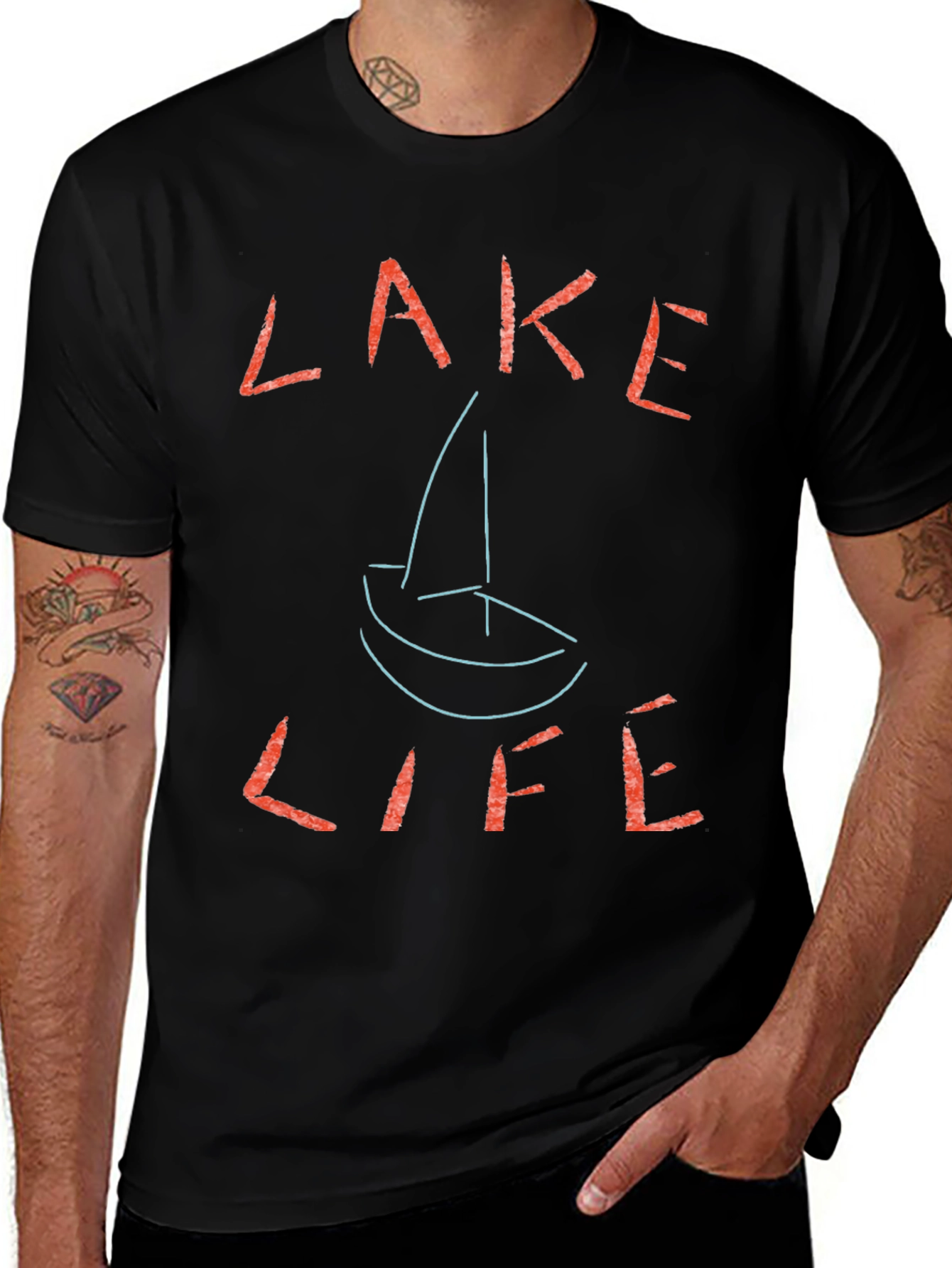 Lake Life T-Shirt - Casual Graphic Tee