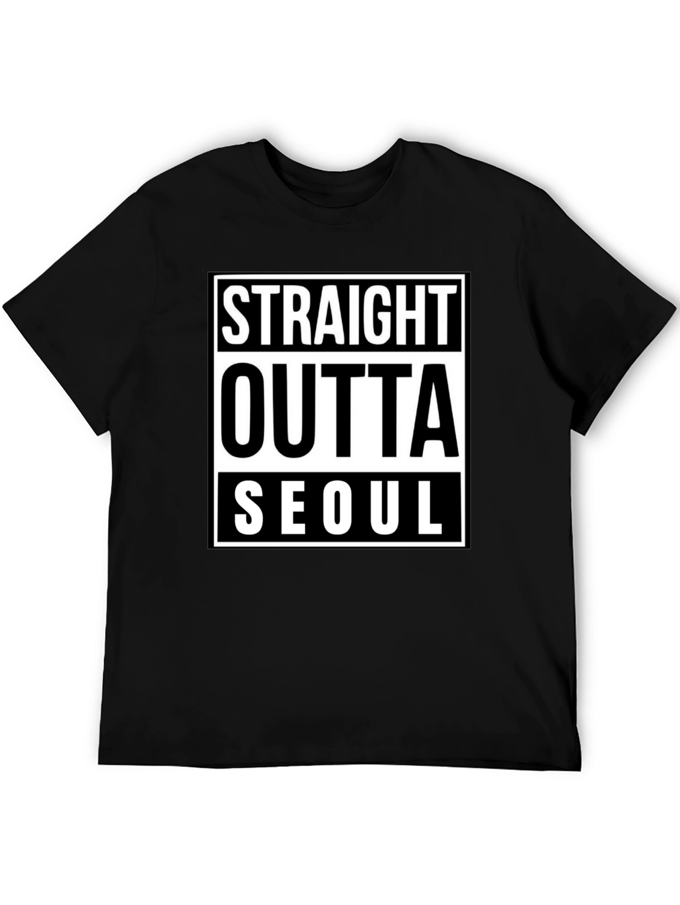 Straight Outta Seoul Black T-Shirt