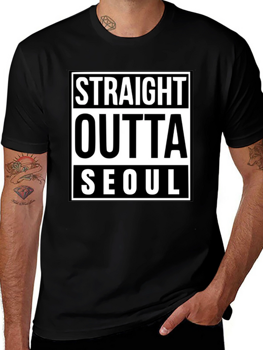 Straight Outta Seoul Black T-Shirt