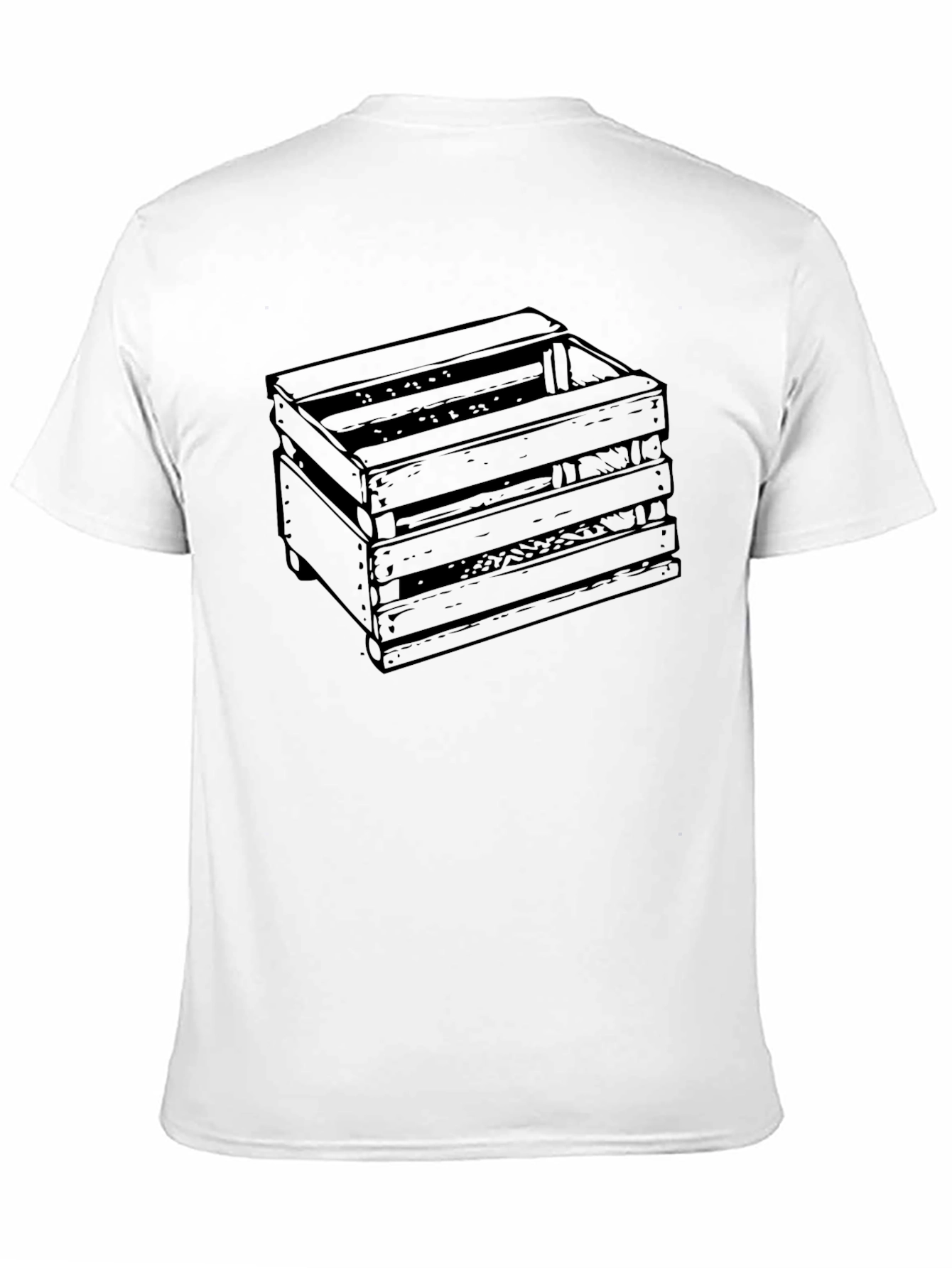 Wooden Crate Graphic Tee - Modern Style