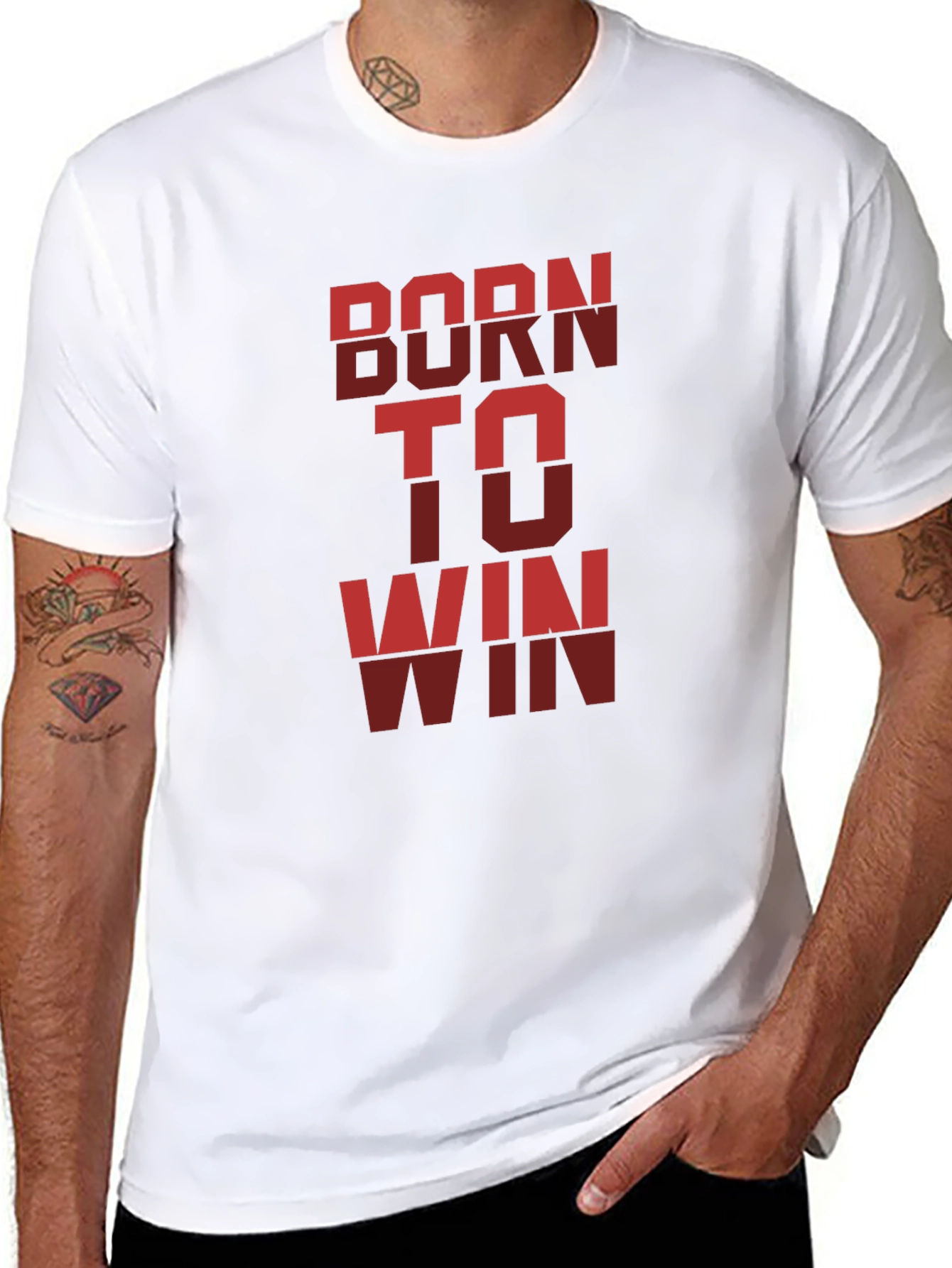 Born To Win Mens Graphic T-Shirt