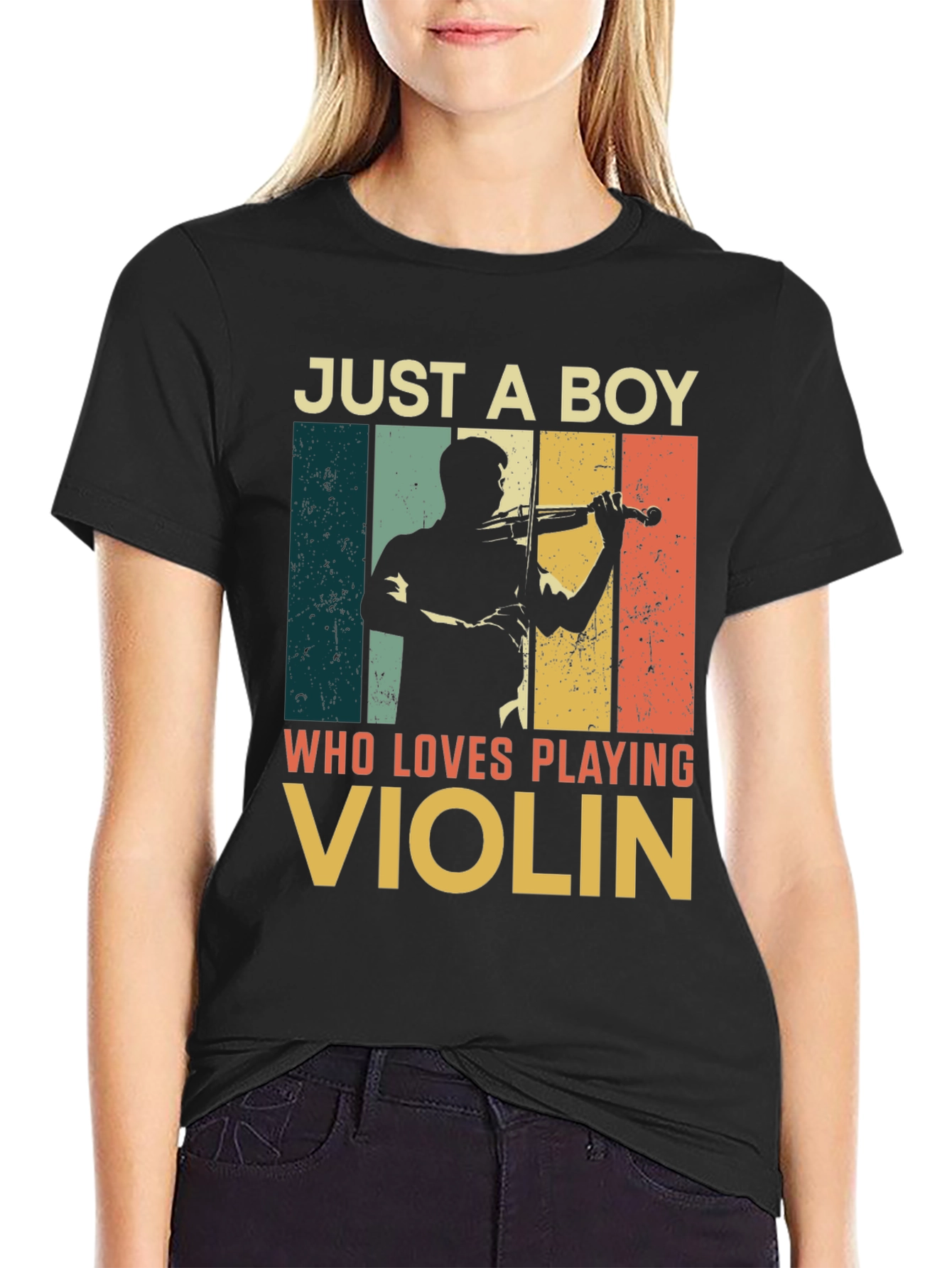 Just a Boy Who Loves Playing Violin T-Shirt