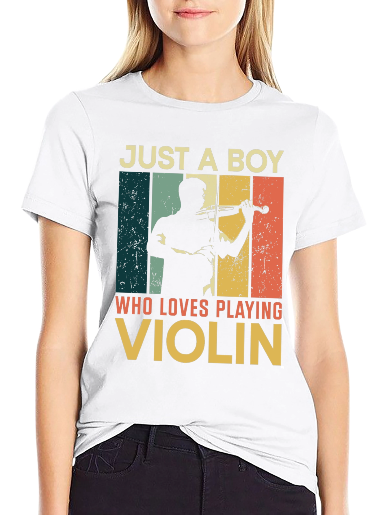 Just a Boy Who Loves Playing Violin T-Shirt
