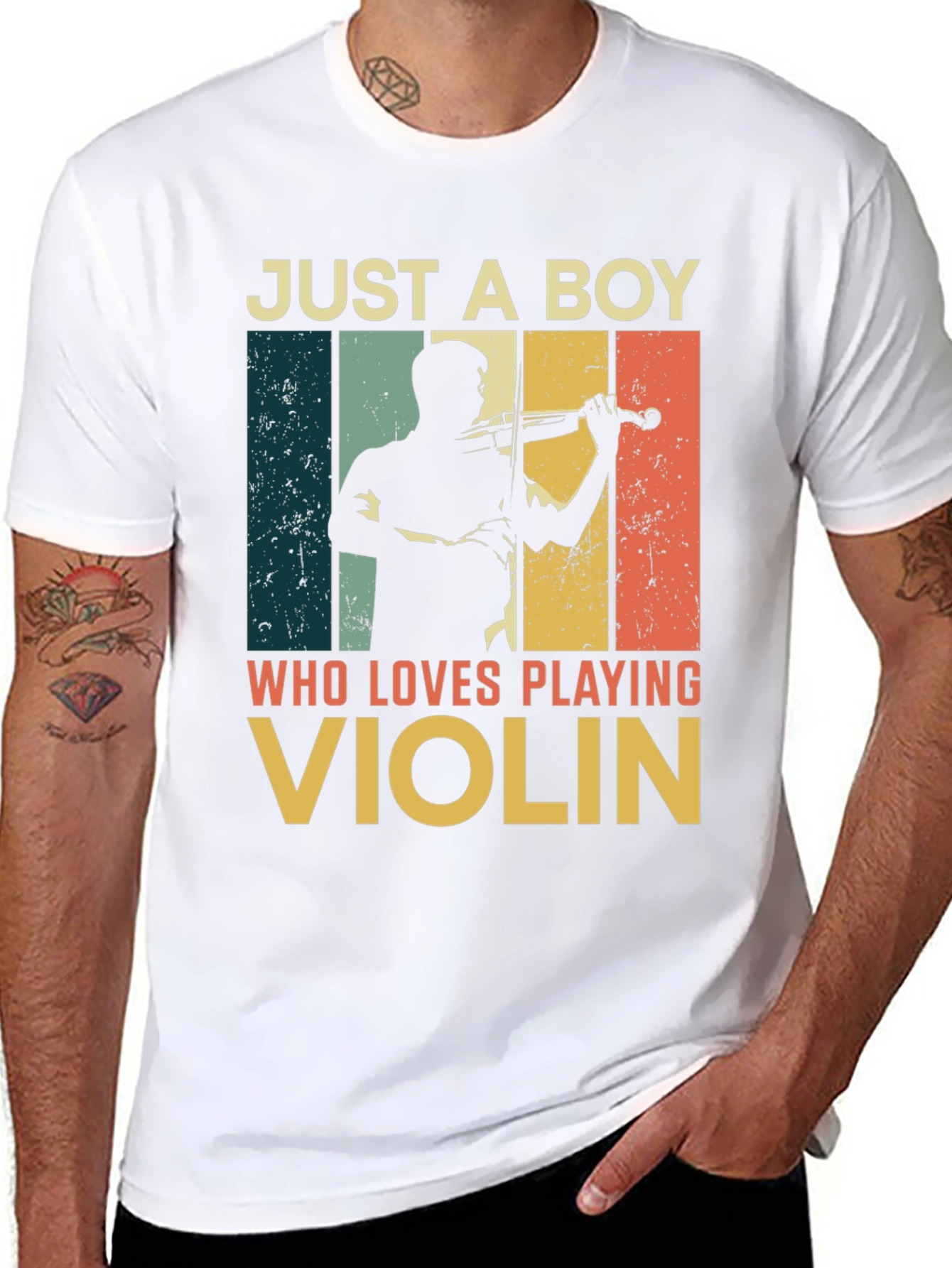 Just a Boy Who Loves Playing Violin T-Shirt