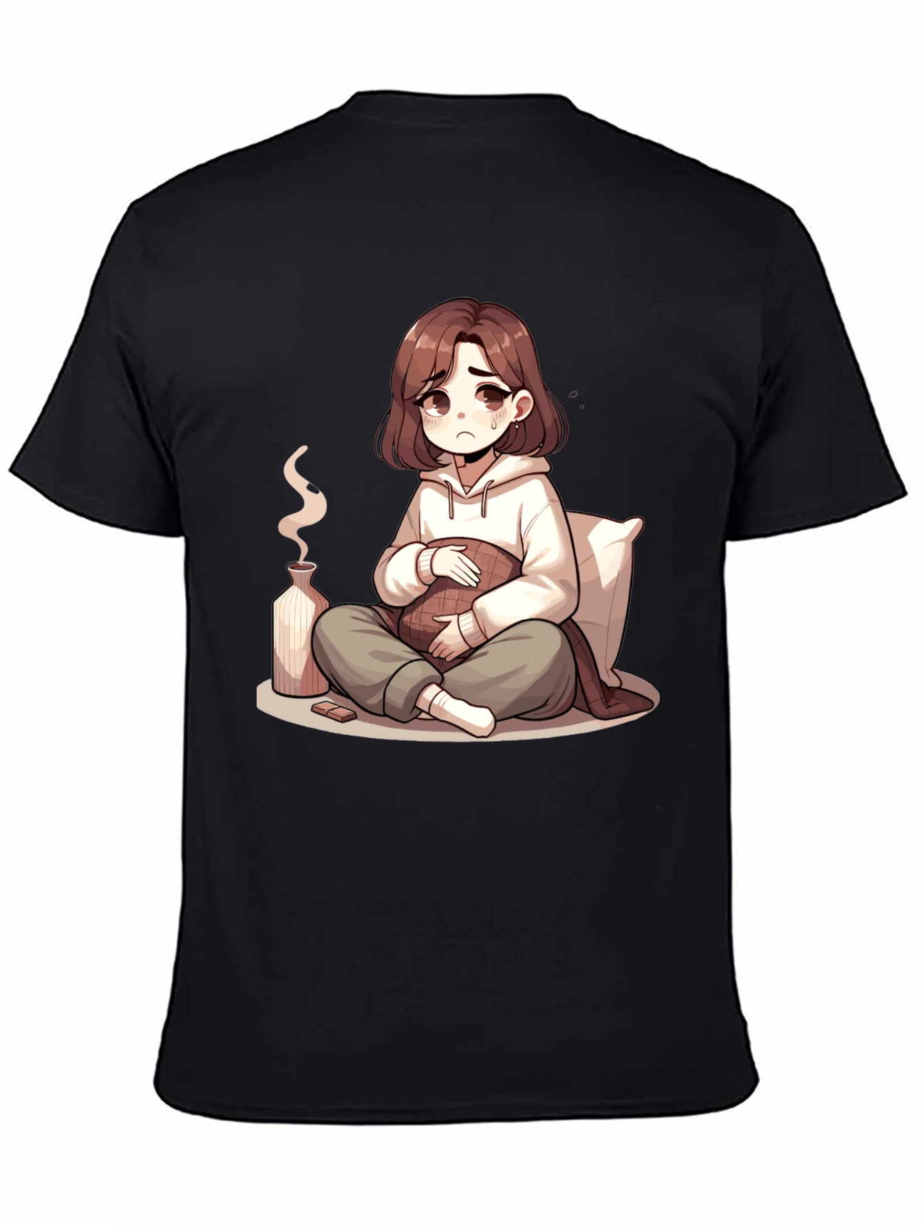 Sad Anime Girl T-Shirt - Unique Graphic Tee