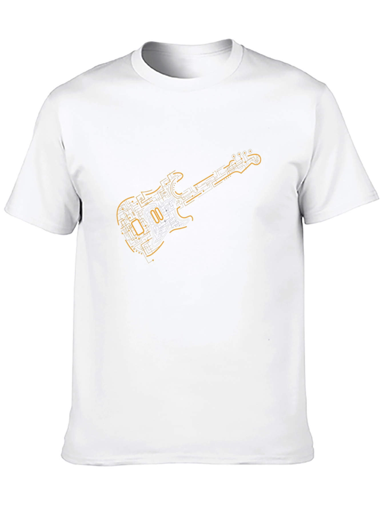 Circuit Guitar Black T-Shirt - Music Lover Gift