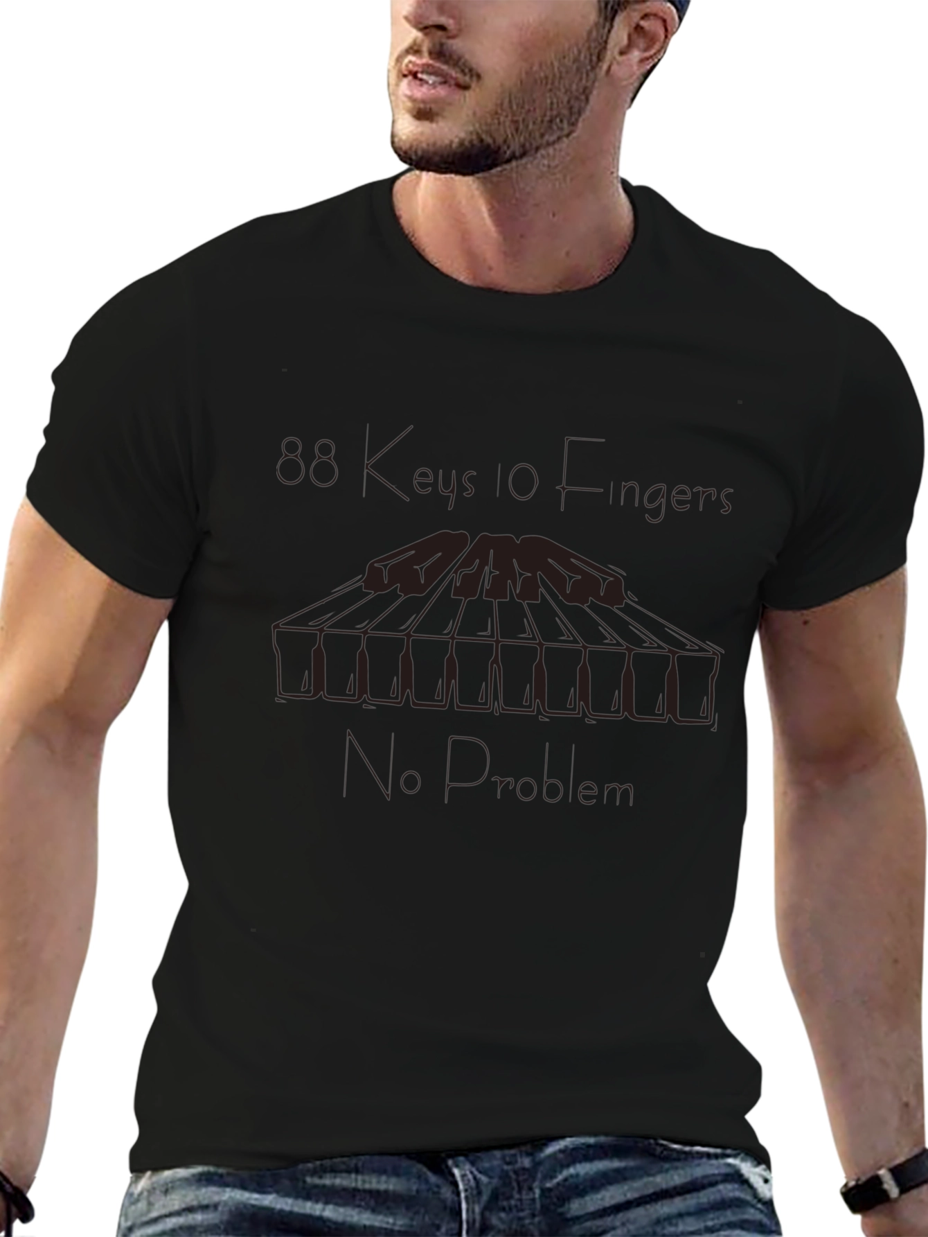 Straight Fingers No Problem Graphic Tee