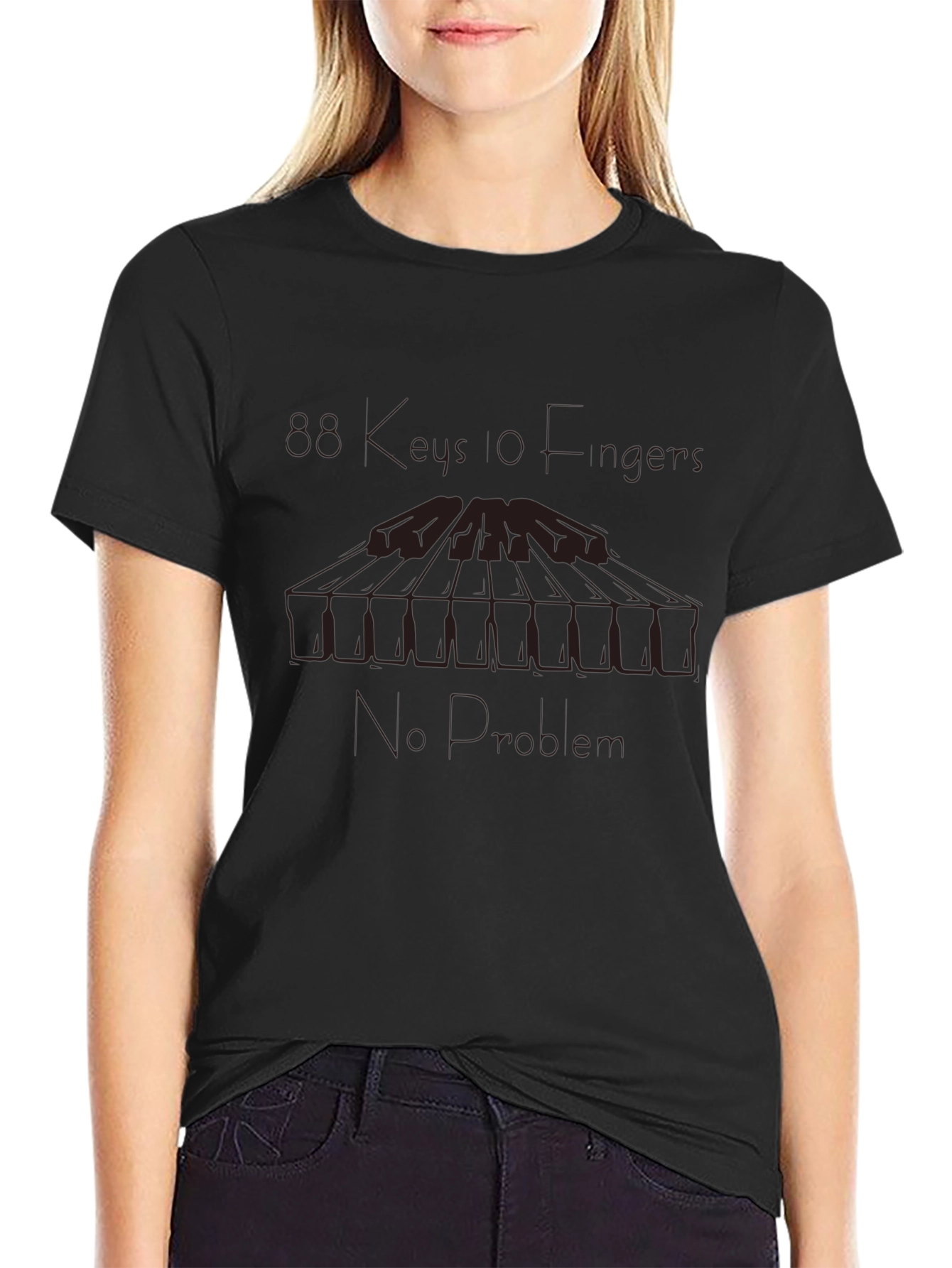 Straight Fingers No Problem Graphic Tee