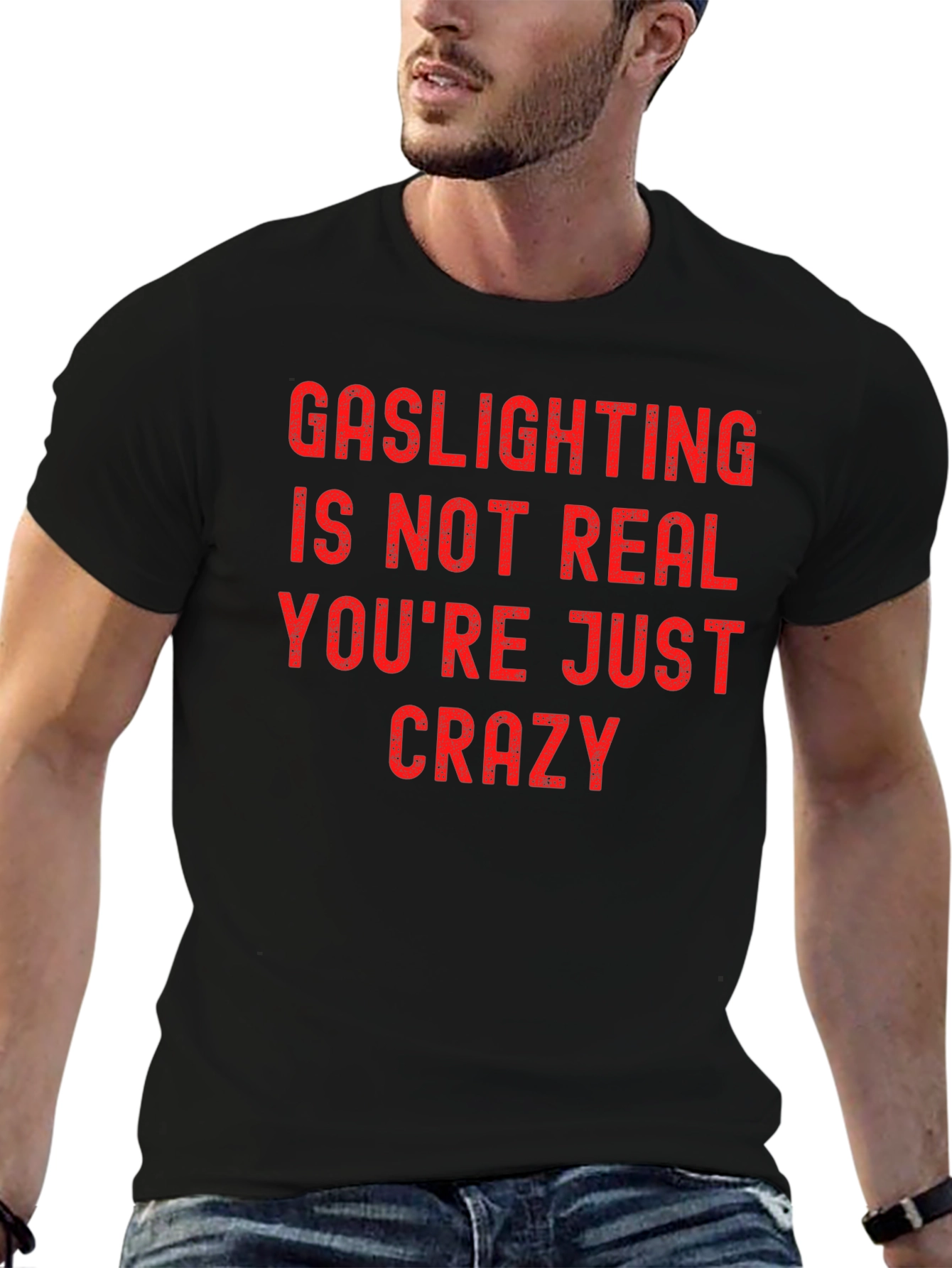 Gaslighting Graphic Tee - Bold Statement Shirt