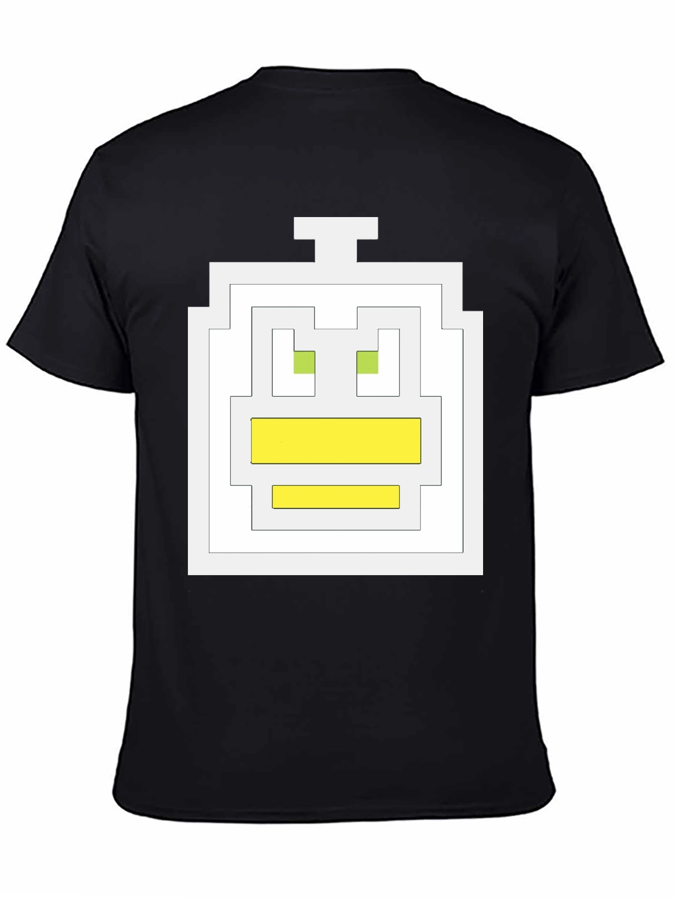 Pixel Duck Graphic Tee - Black Cotton Comfort