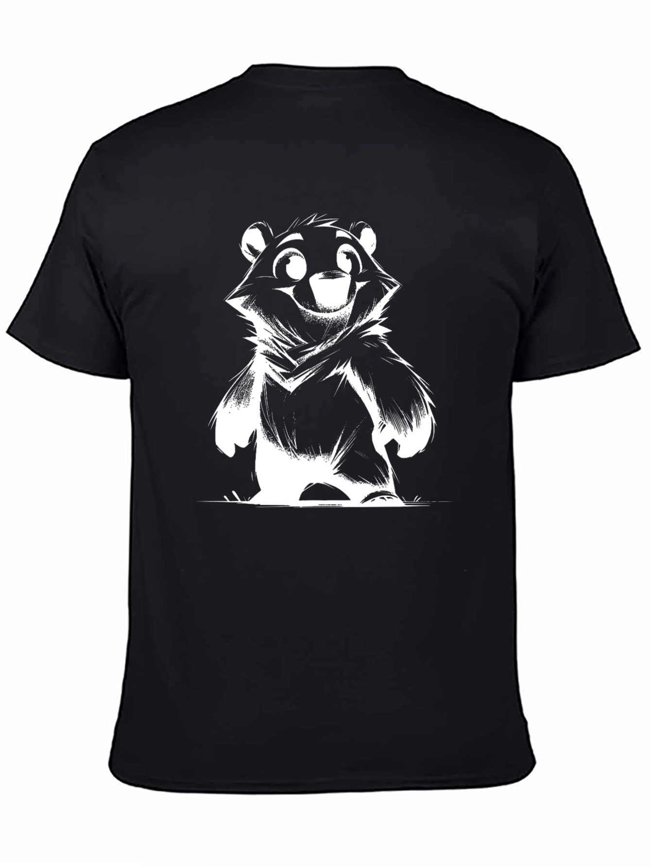 Bear Graphic Tee - Fun & Stylish Black T-Shirt