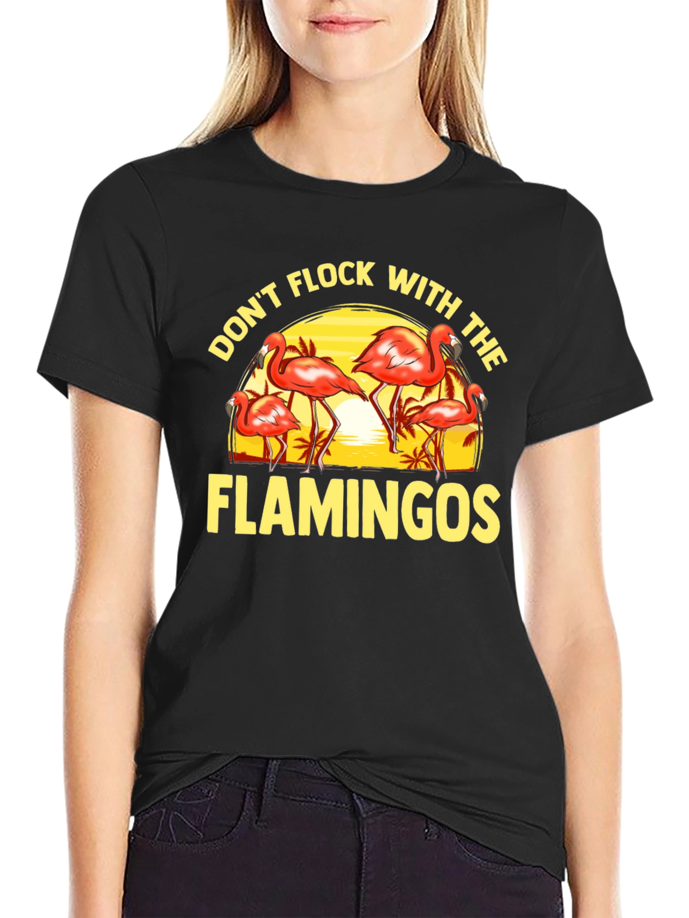 Dont Flock With the Flamingos Graphic Tee