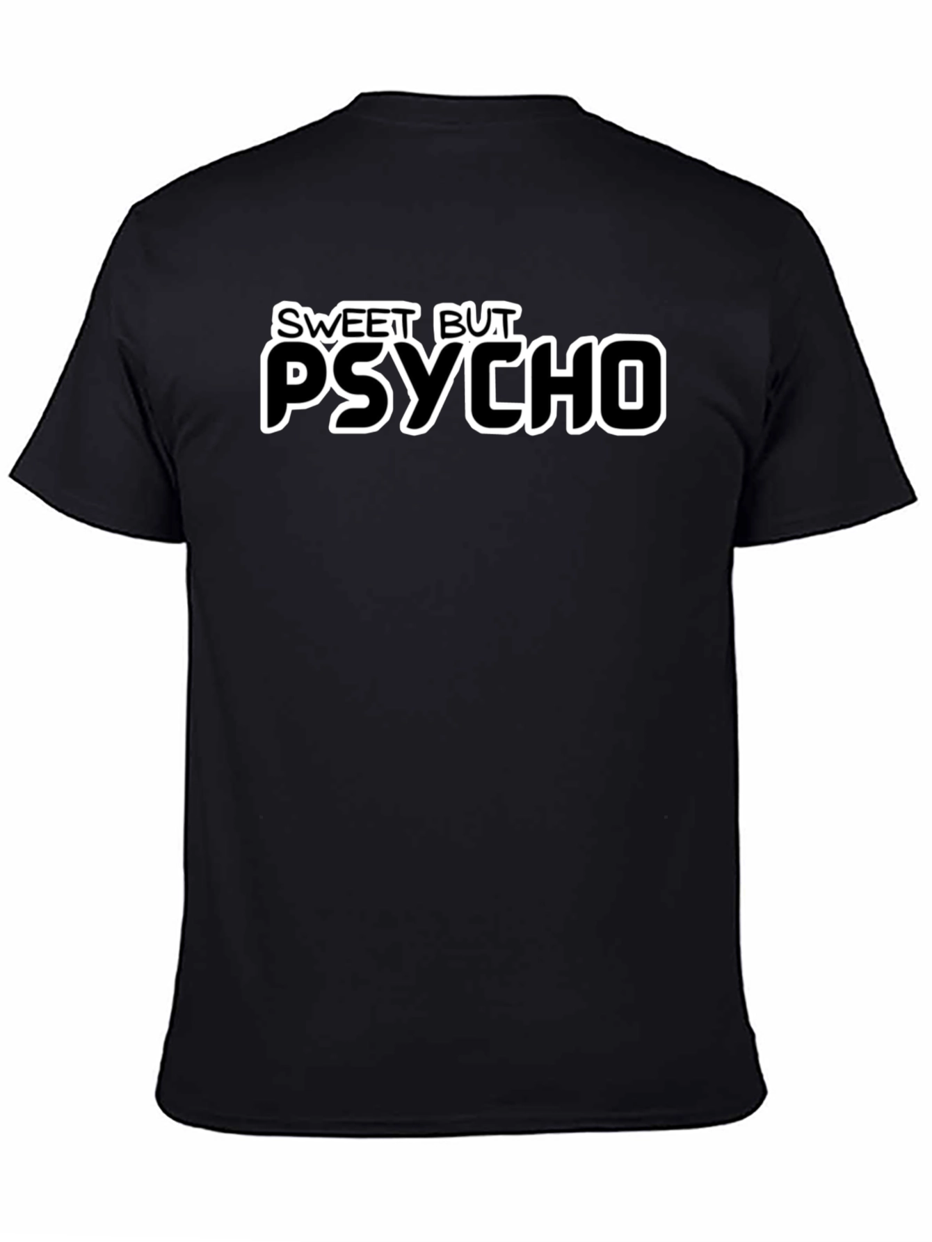 Sweet But Psycho Graphic Tee - Black