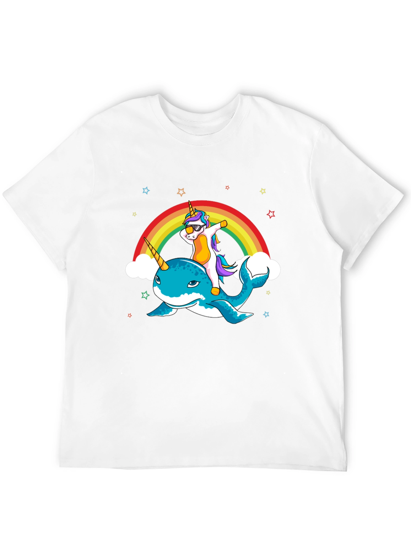Unicorn Narwhal Dab Rainbow Graphic Tee