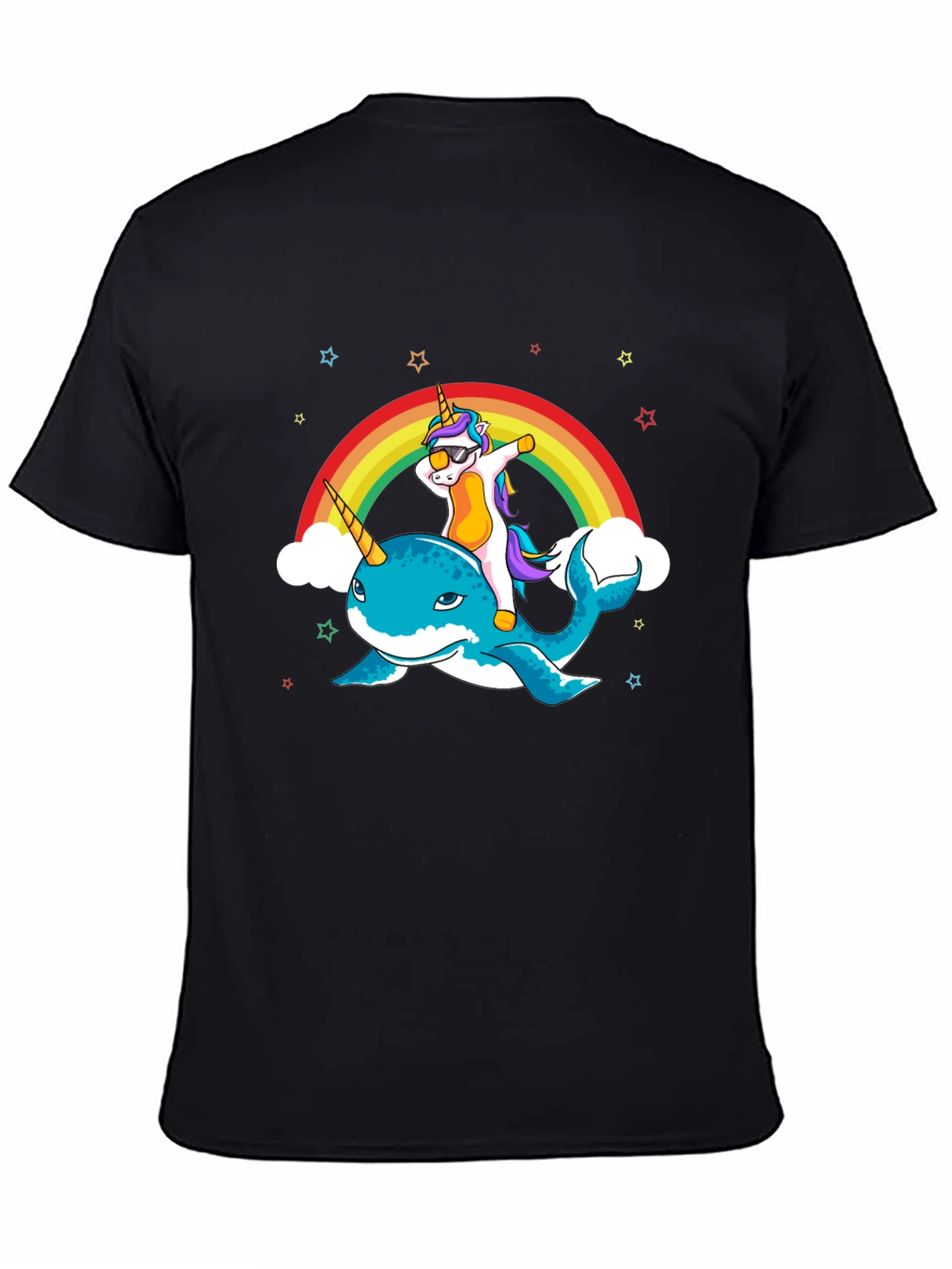Unicorn Narwhal Dab Rainbow Graphic Tee