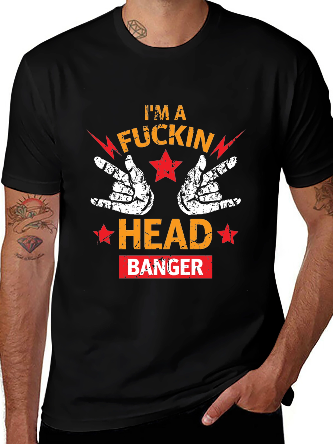 Im A Rockin Headbanger Graphic Tee