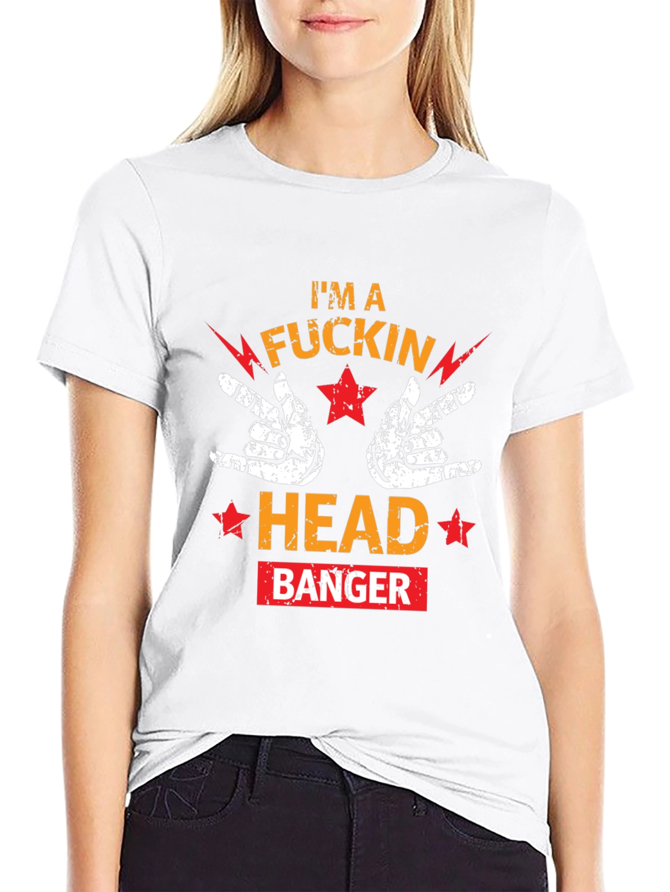 Im A Rockin Headbanger Graphic Tee