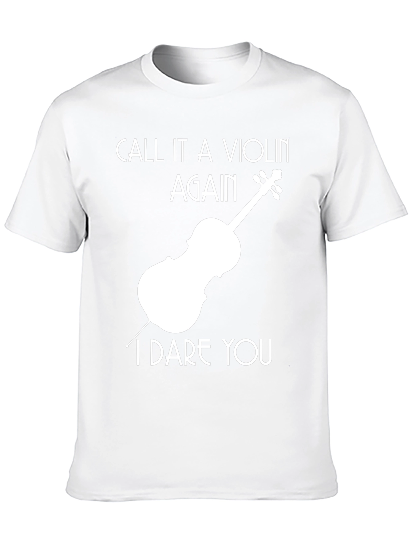 Violin I Dare You Black T-Shirt