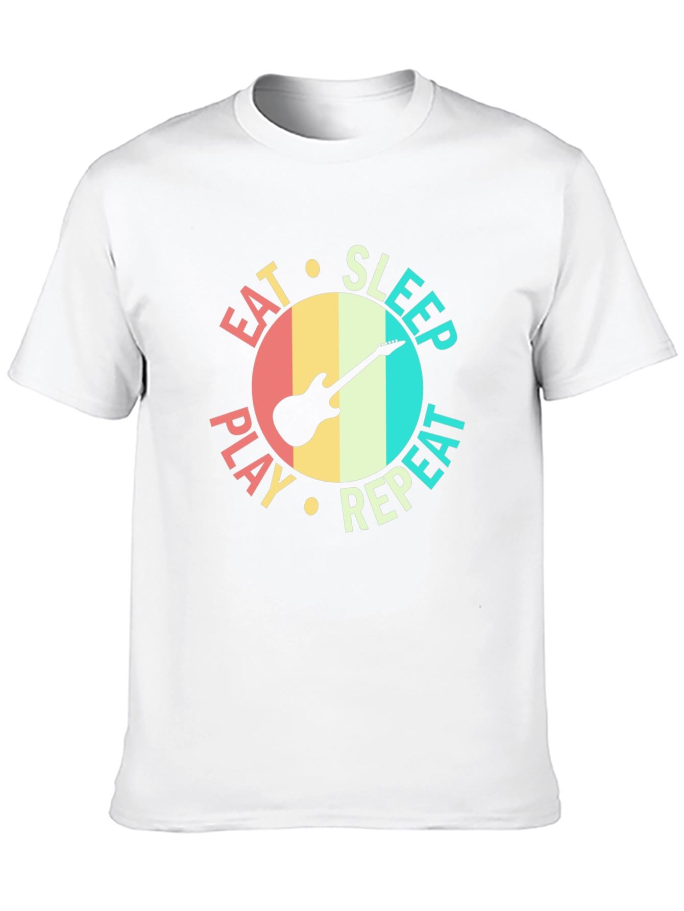 Eat Sleep Play Repeat Guitar T-Shirt