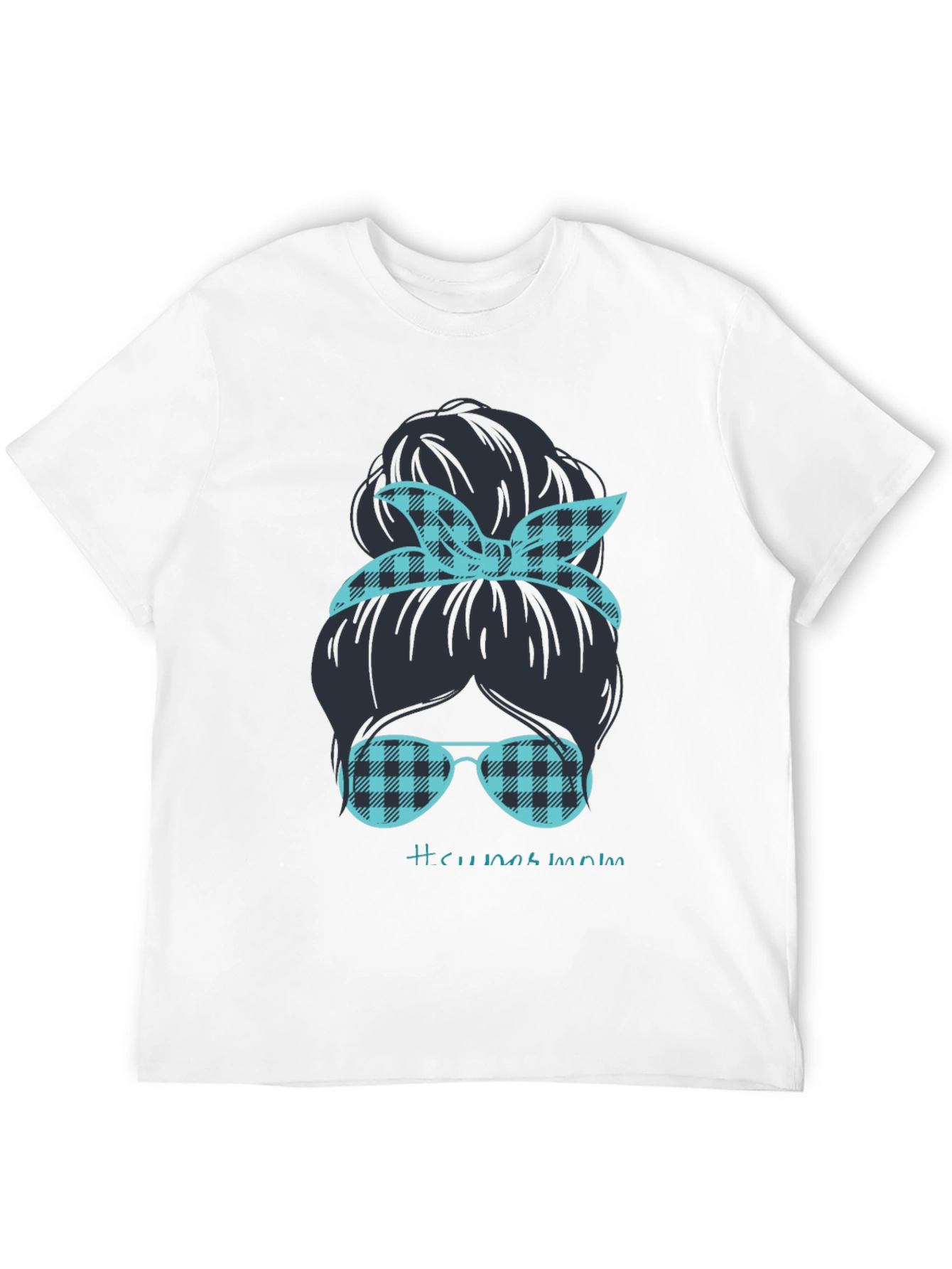 Messy Bun Mom Graphic Tee - Relaxed Style