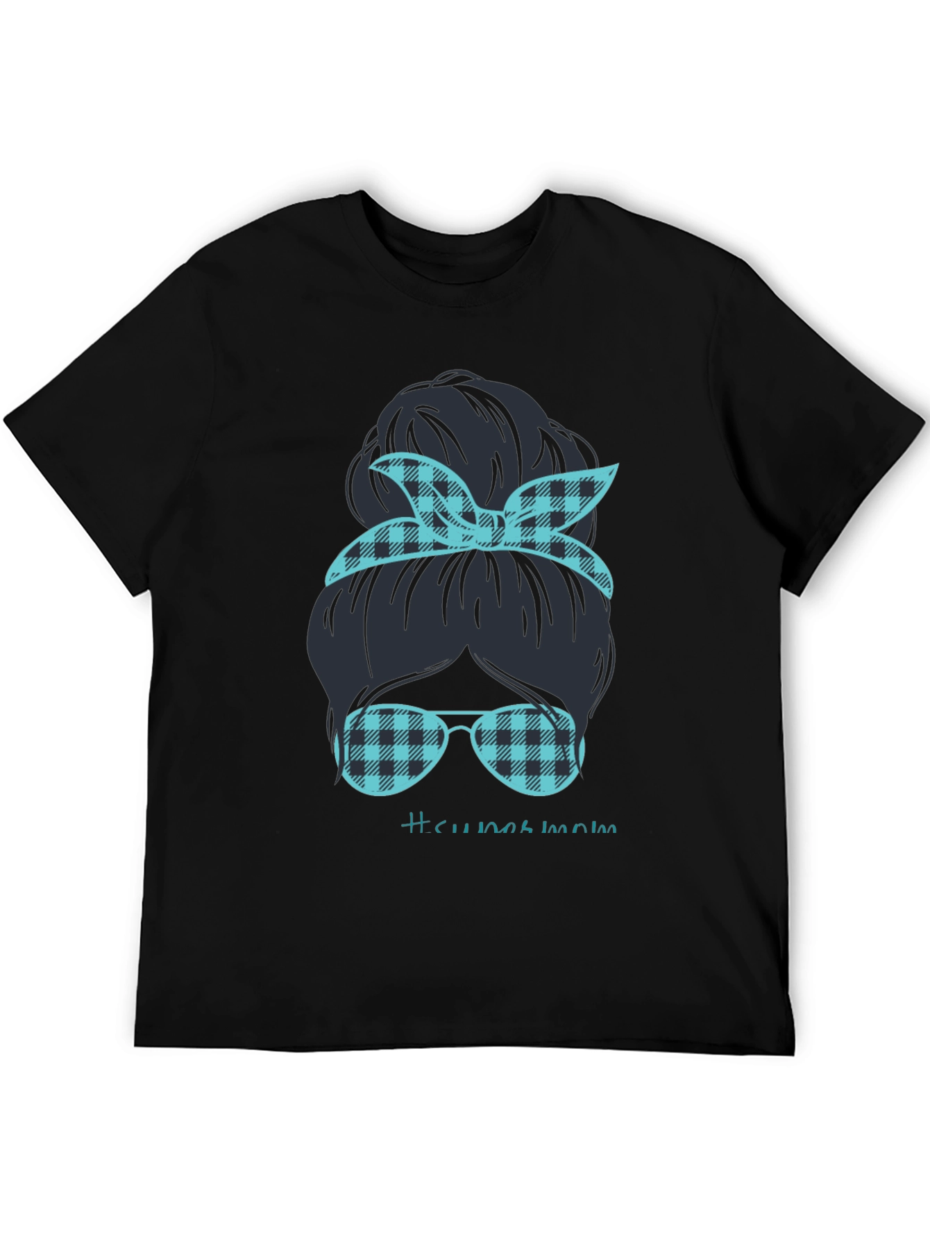 Messy Bun Mom Graphic Tee - Relaxed Style