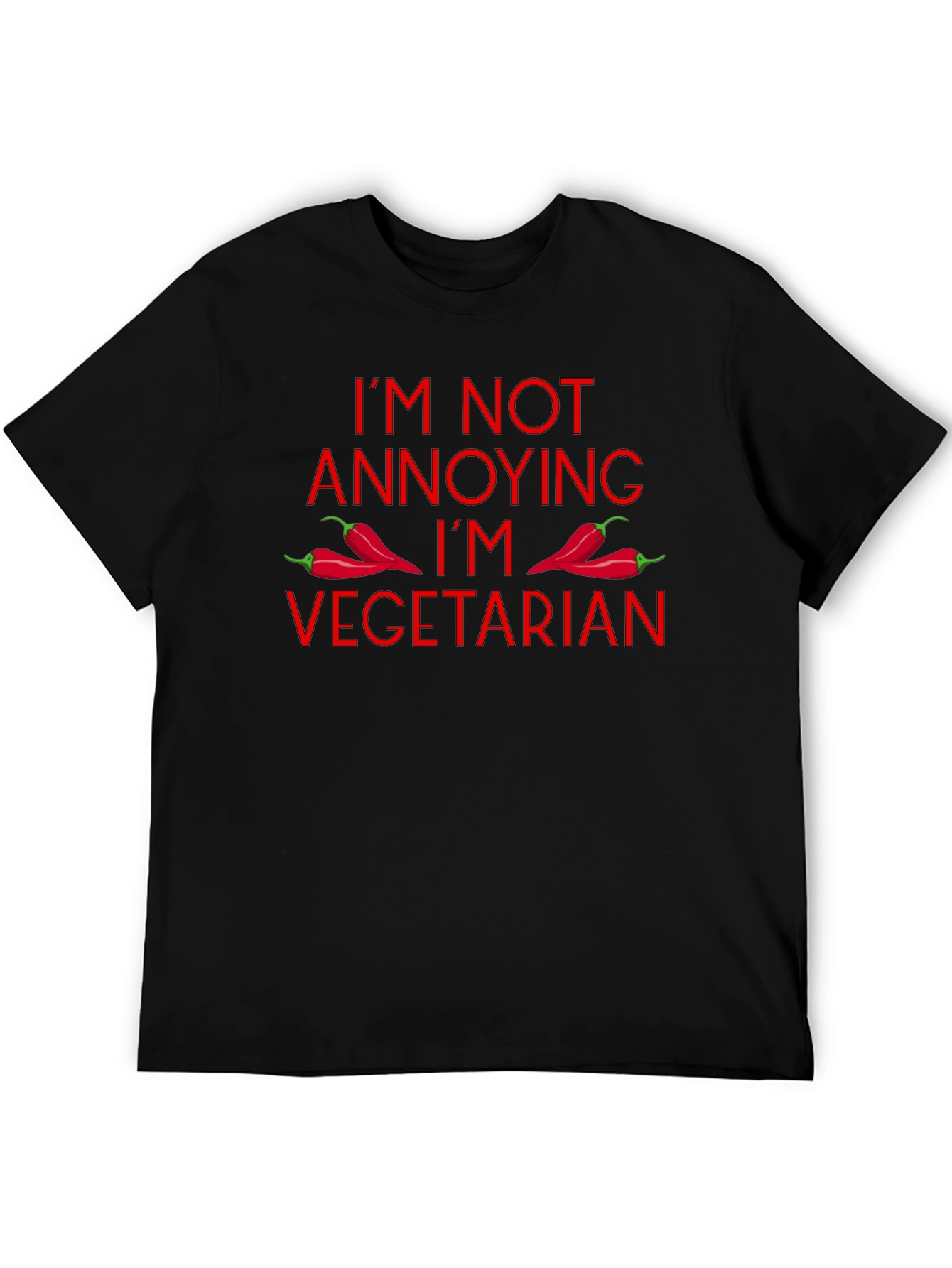 Vegetarian T-Shirt: Funny Annoying Red Hot Chili Peppers