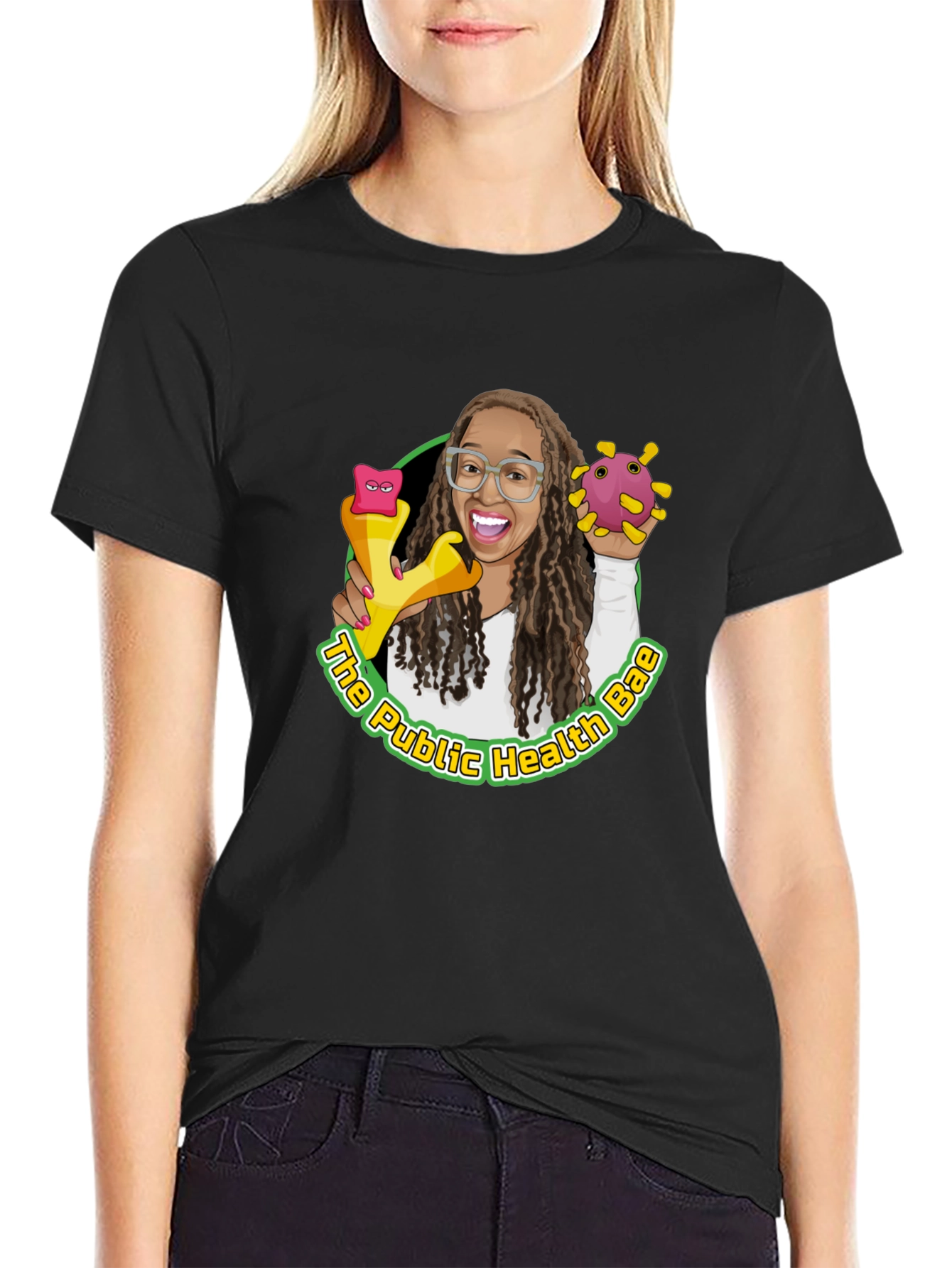 Public Health Bae Graphic Tee - Black Cotton T-Shirt