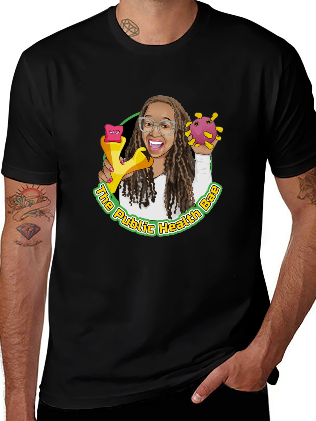 Public Health Bae Graphic Tee - Black Cotton T-Shirt