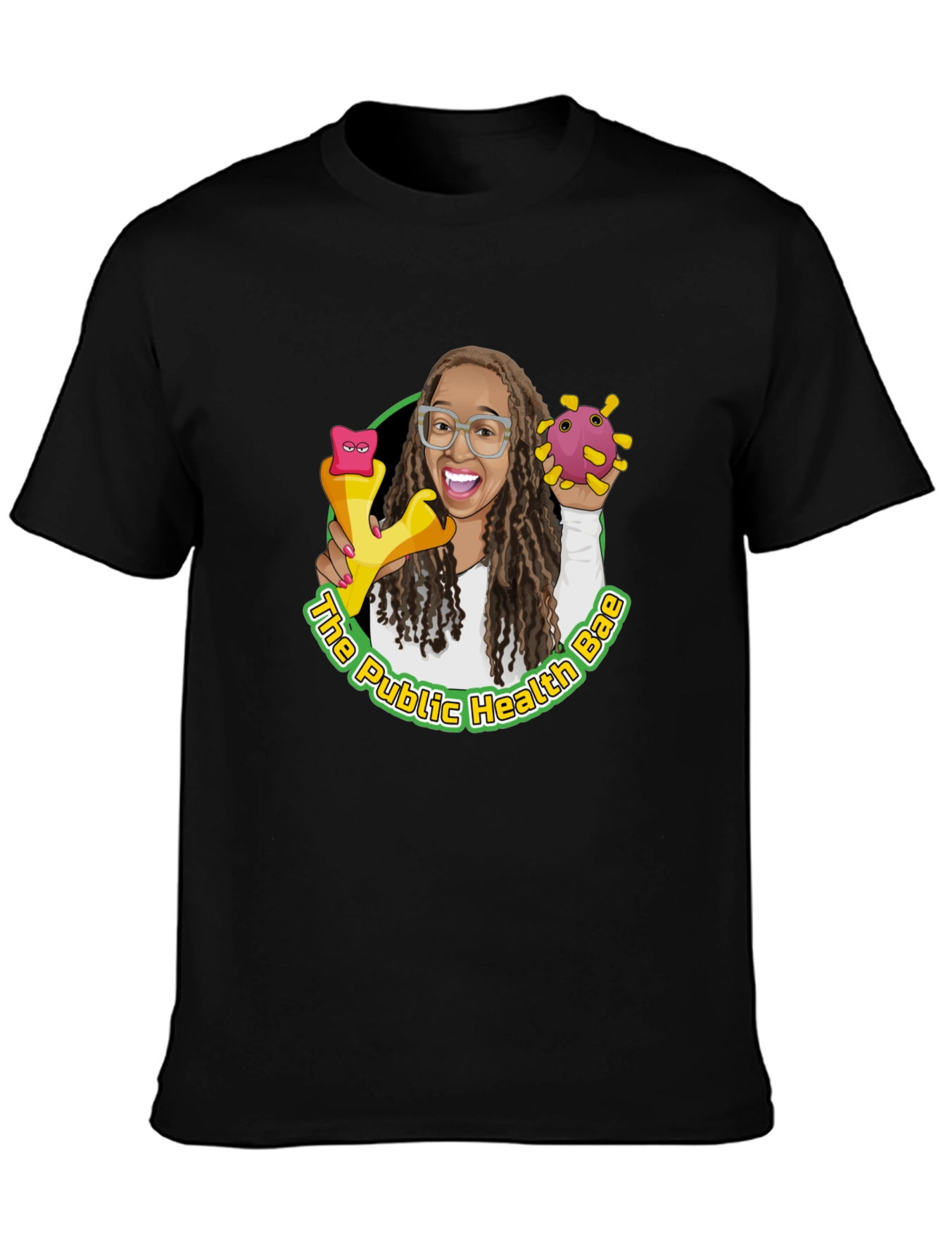 Public Health Bae Graphic Tee - Black Cotton T-Shirt