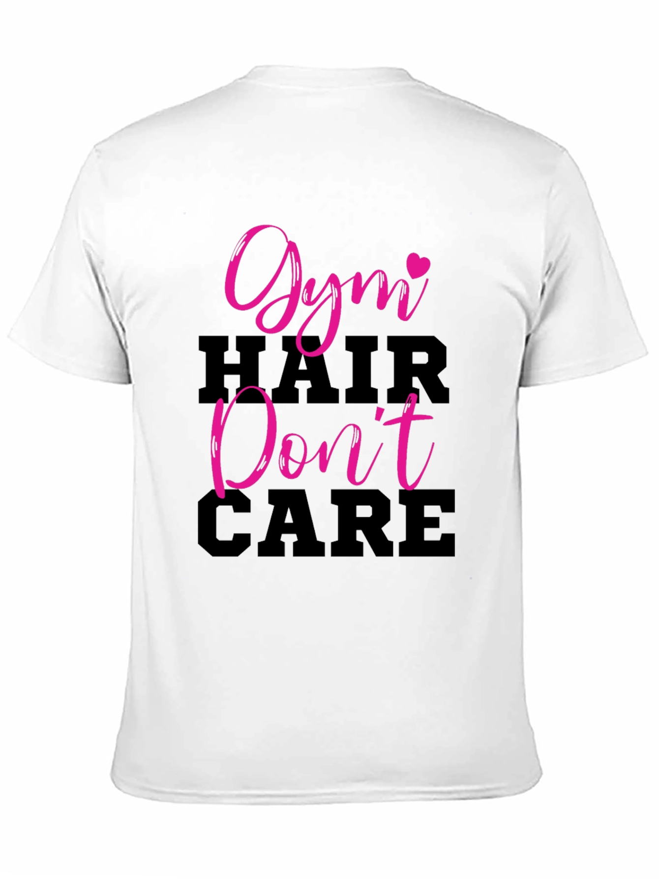 Gym Hair Dont Care Black T-Shirt