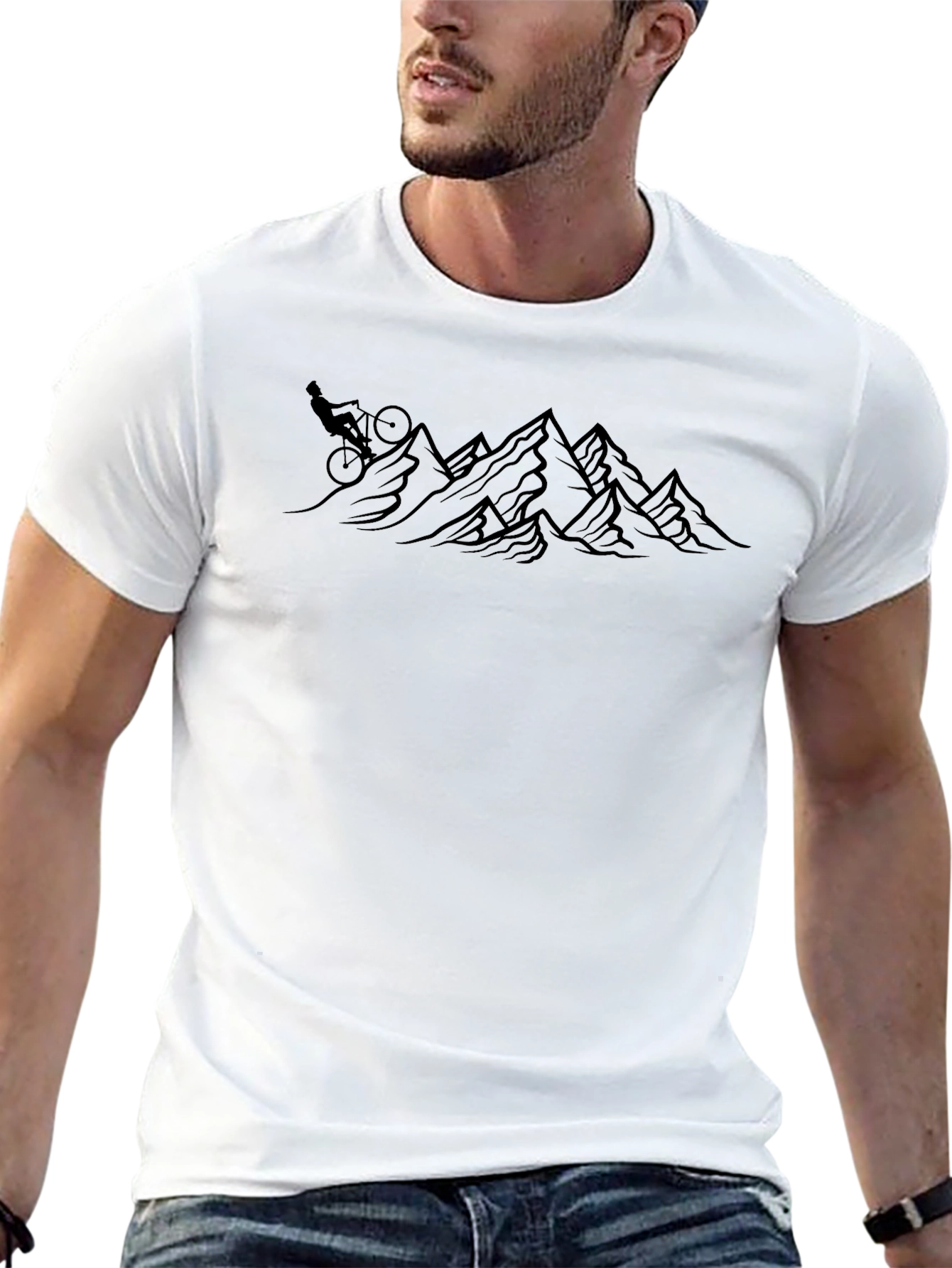 Mountain Biking Adventure Tee - Black