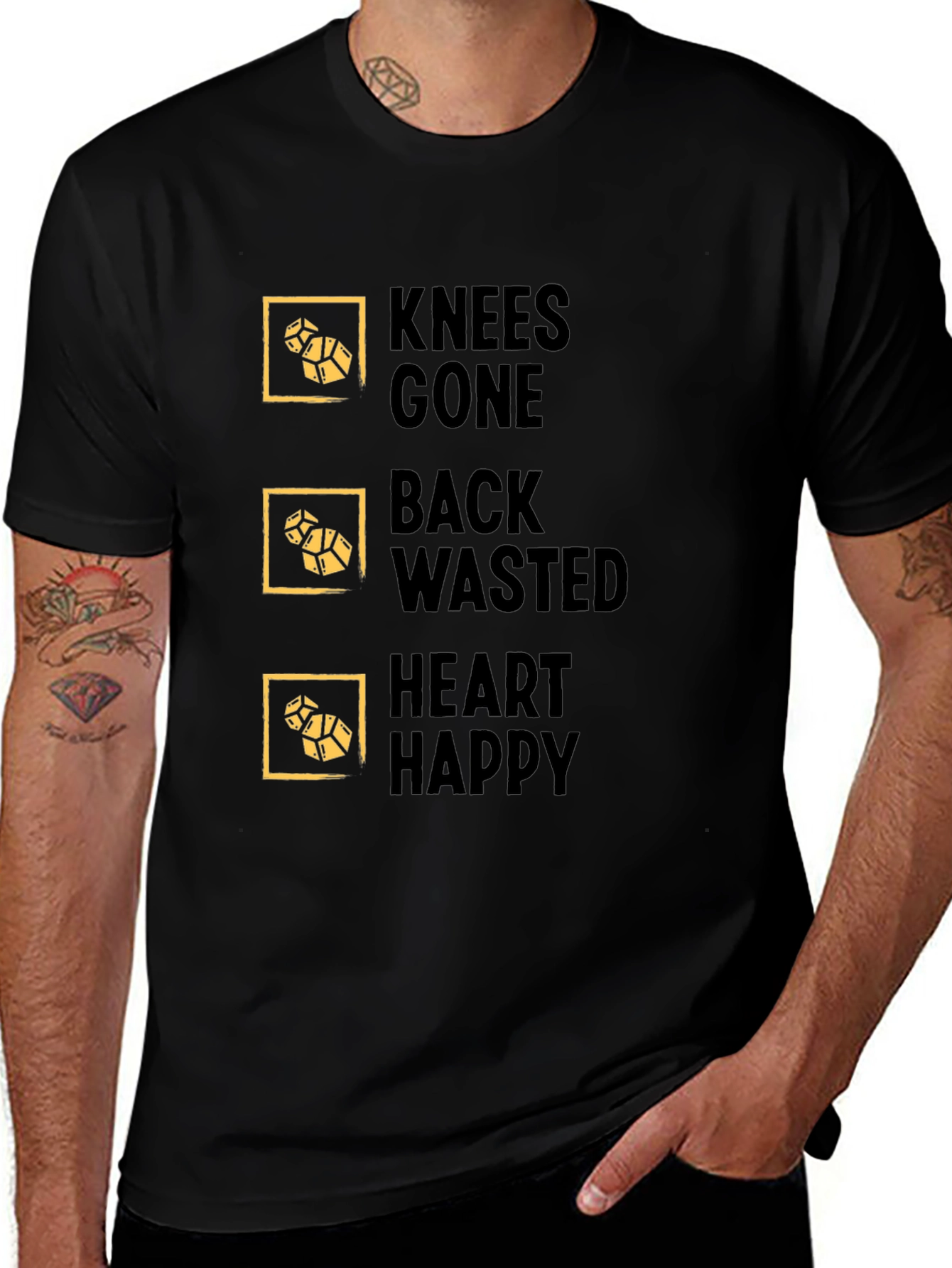 Knees Gone Back Wasted Heart Happy T-Shirt