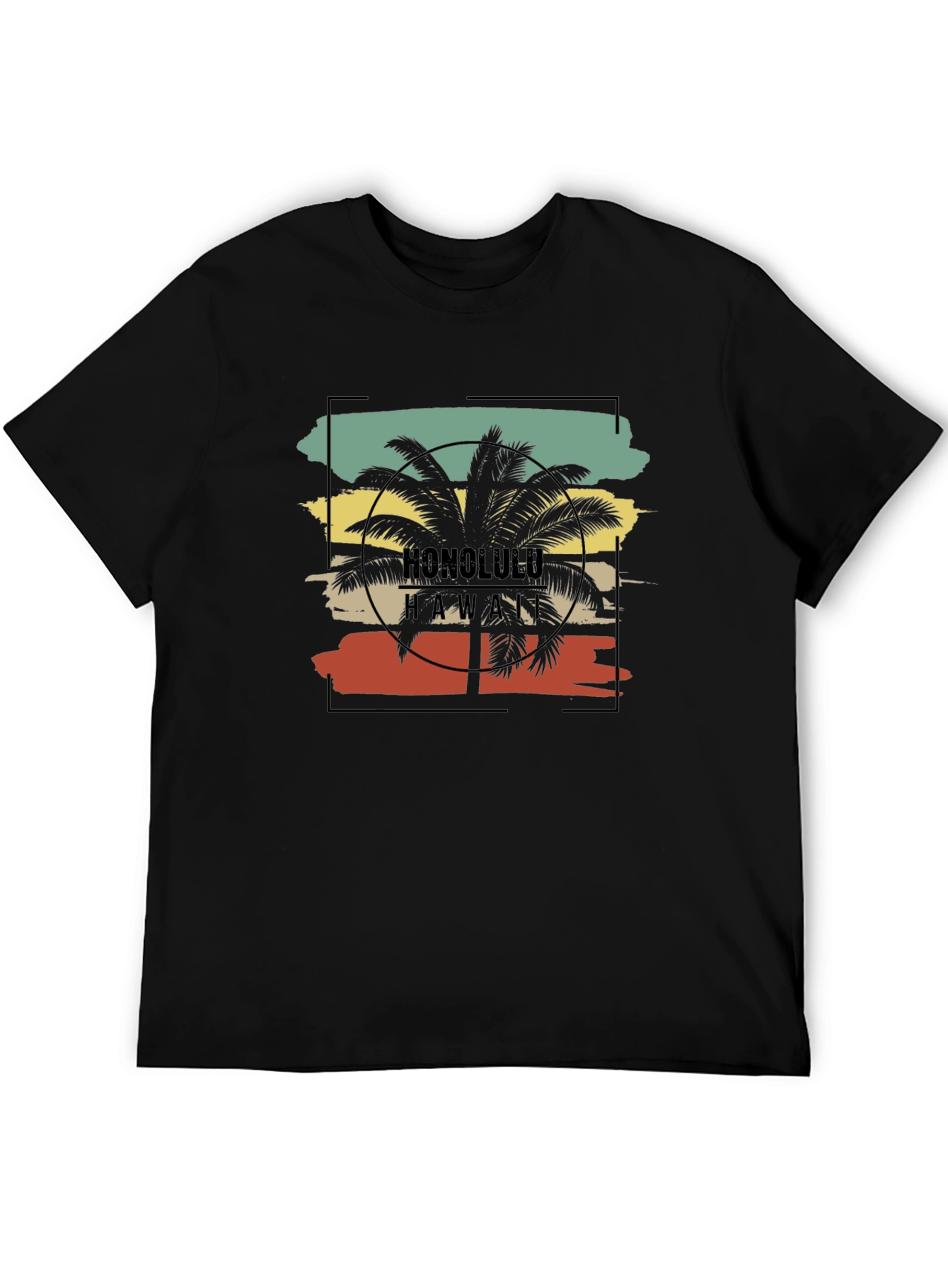Retro Honolulu Hawaii Palm Tree T-Shirt
