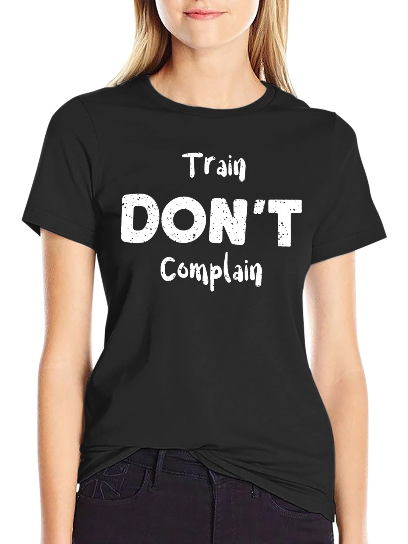 Train Dont Complain T-Shirt - Motivational Workout Tee