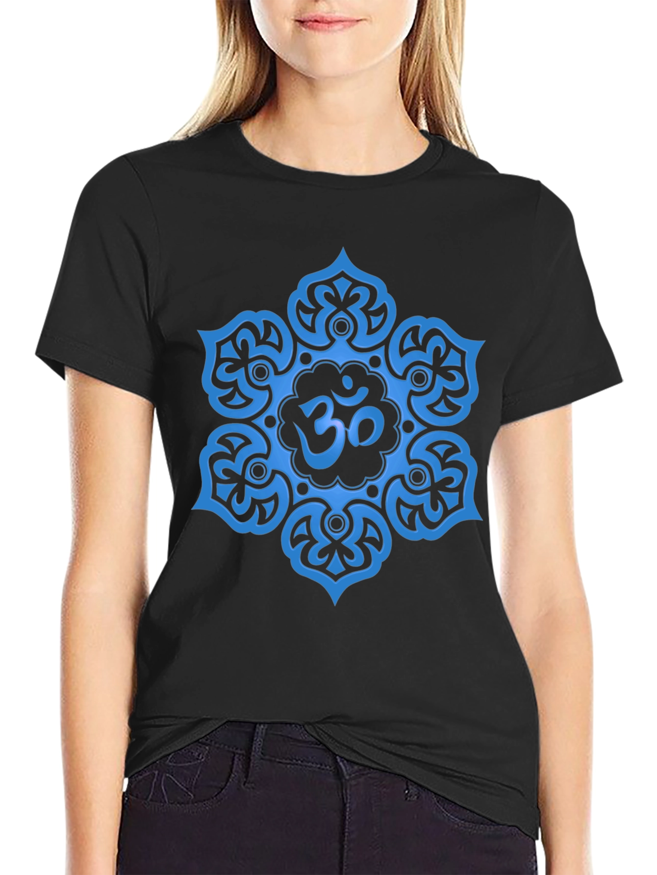 Om Mandala Graphic T-Shirt - Yoga Meditation Tee