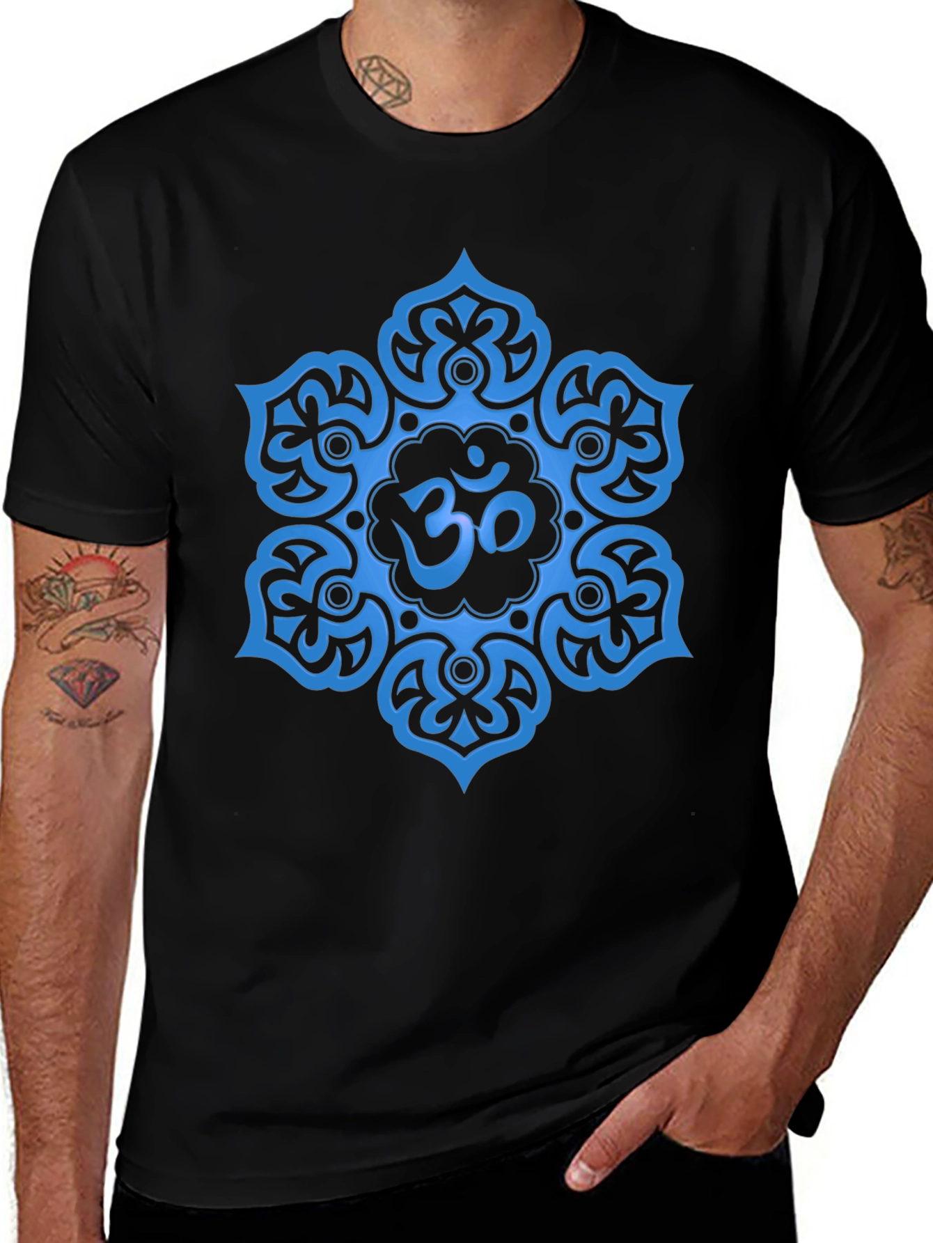 Om Mandala Graphic T-Shirt - Yoga Meditation Tee