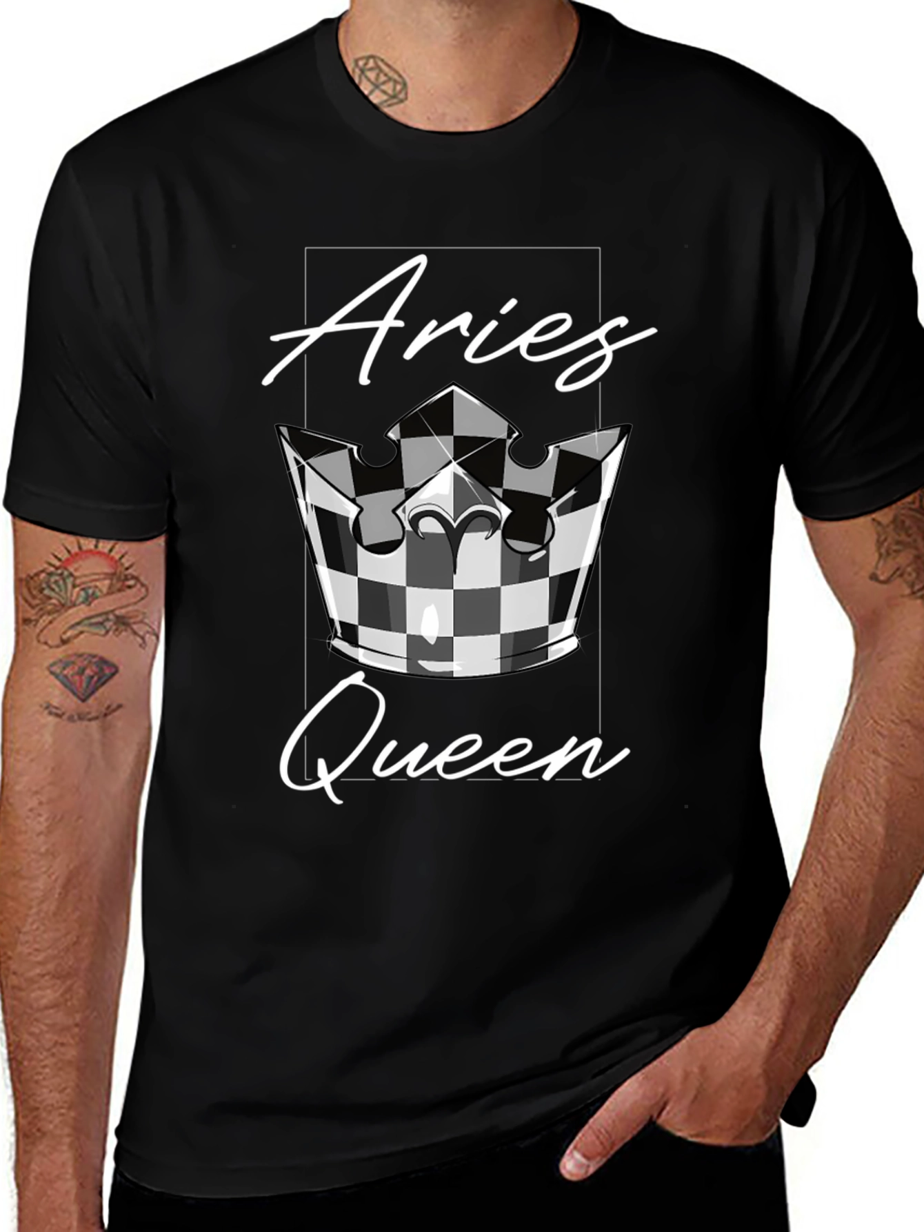 Aries Queen Graphic Tee - Zodiac T-Shirt