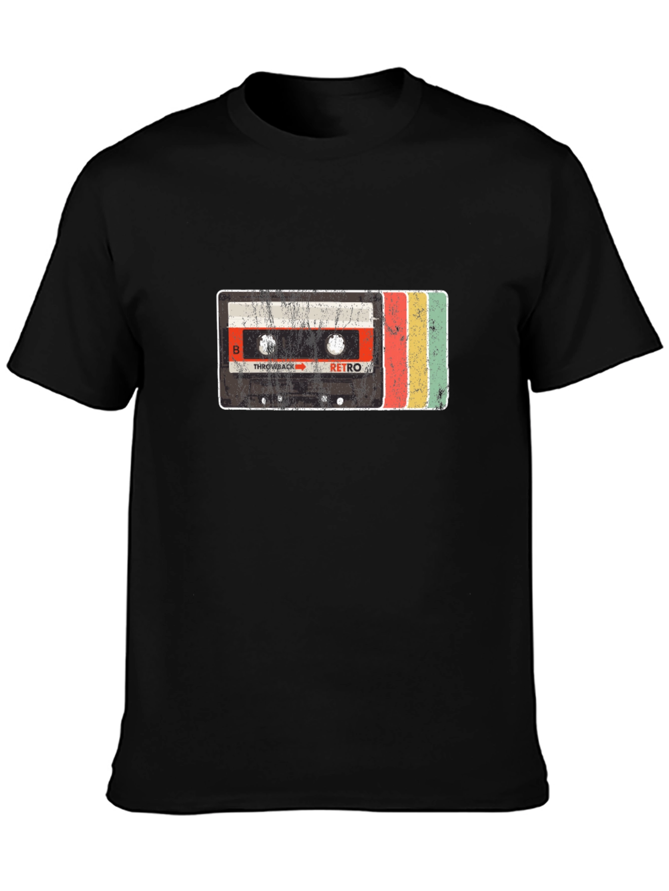 Retro Cassette Tape Graphic Tee - Throwback Style