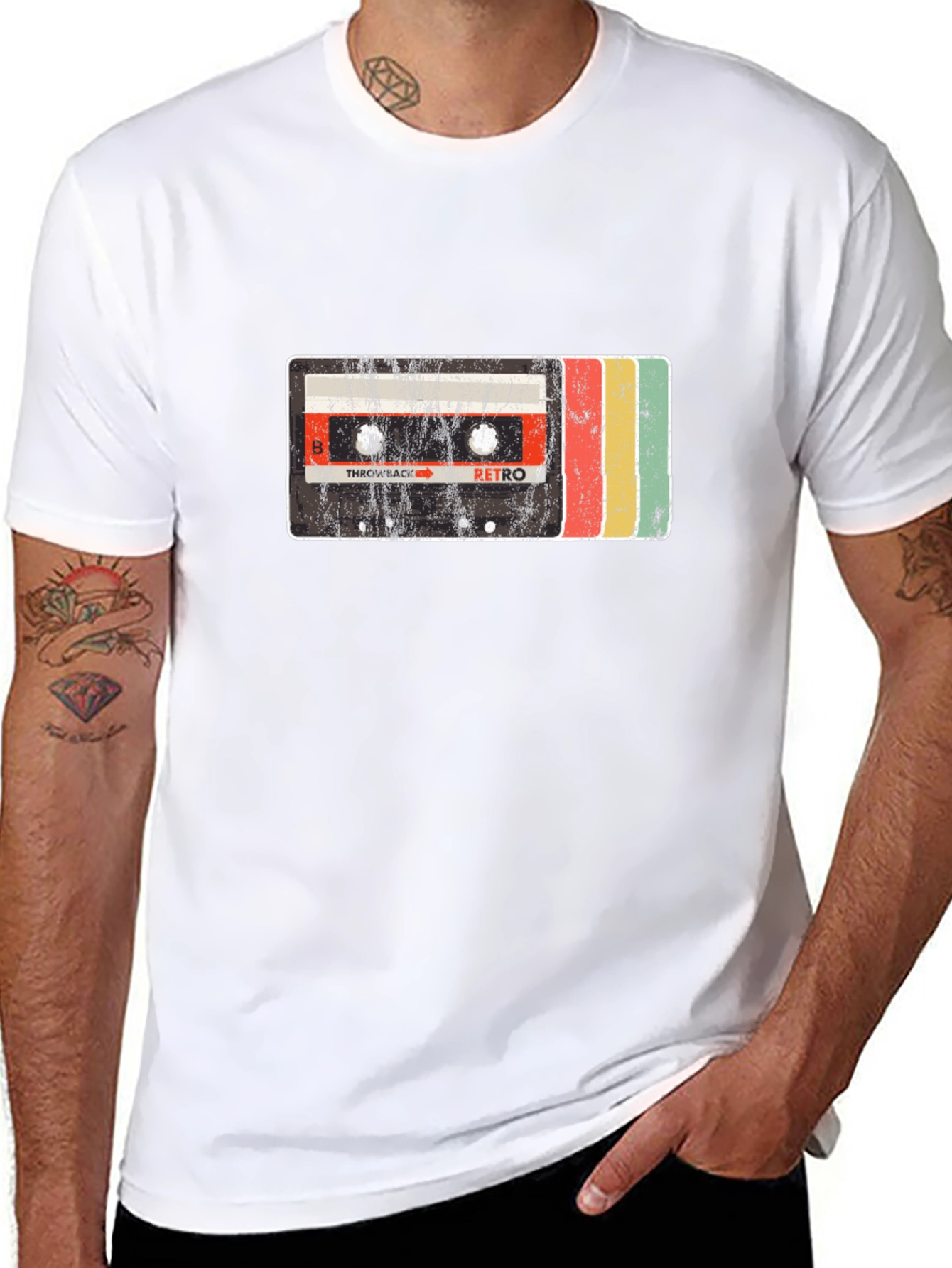 Retro Cassette Tape Graphic Tee - Throwback Style