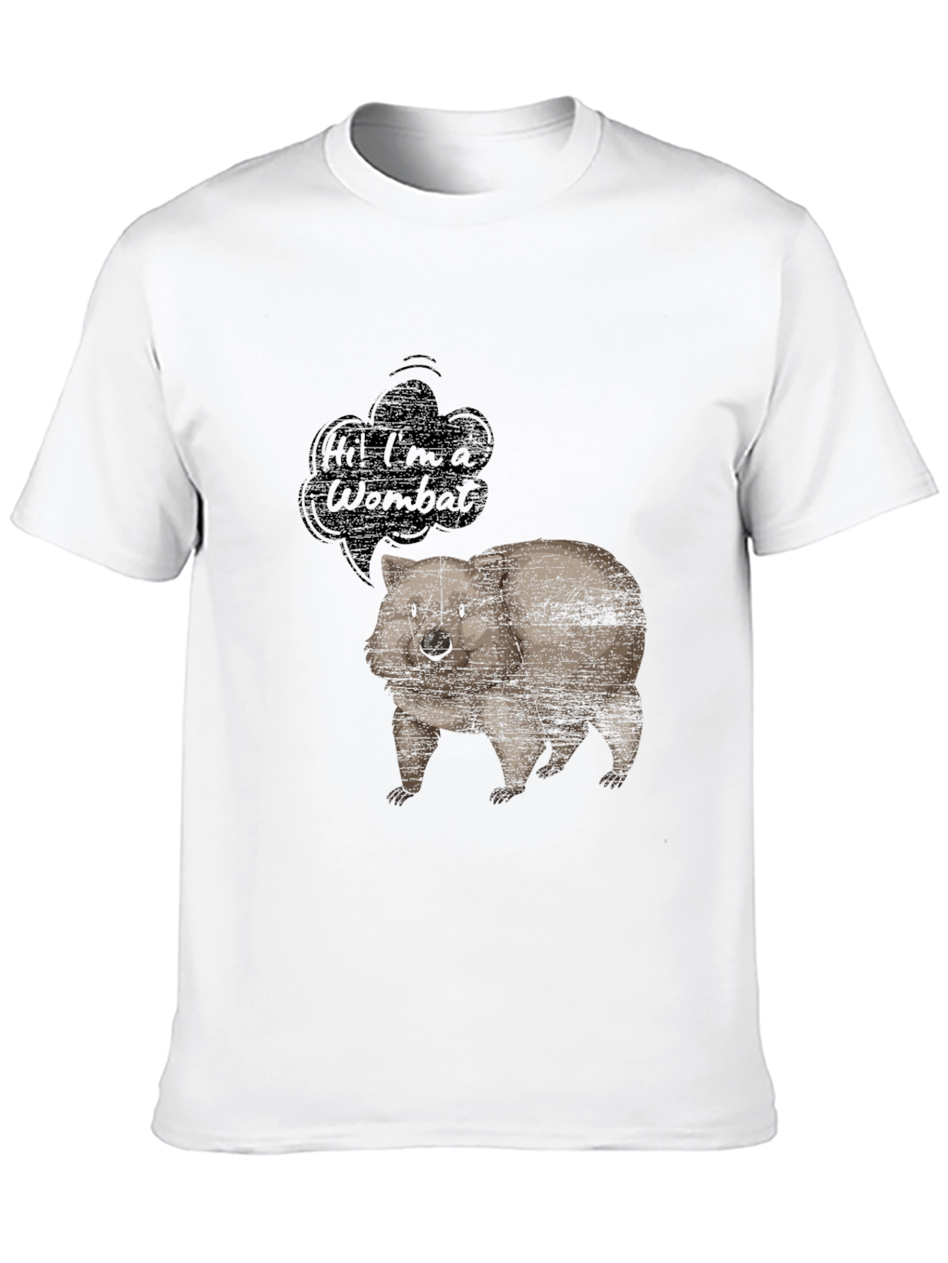 Wombat Graphic Tee - Mens Black T-Shirt