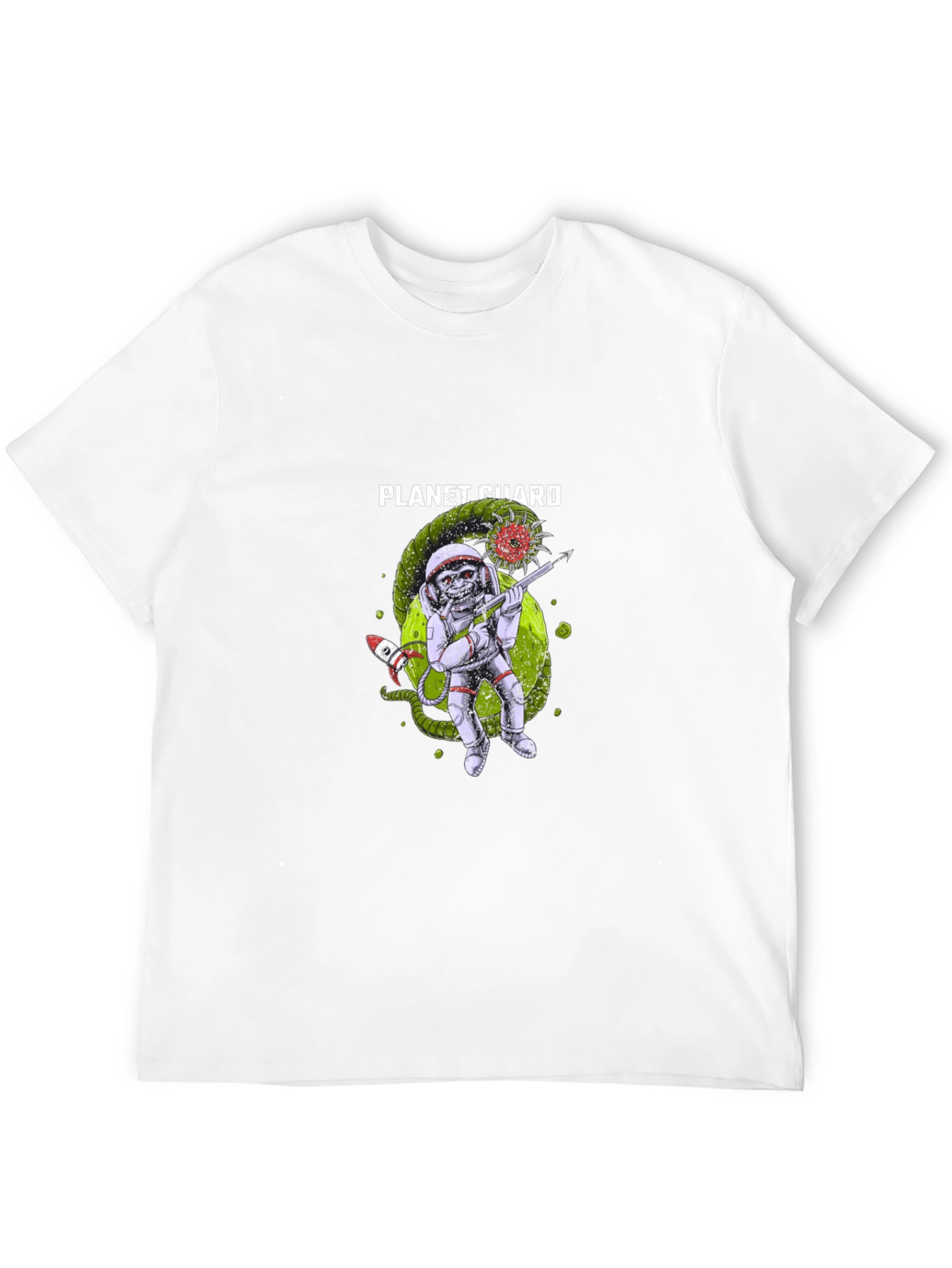 Planet Guard Graphic Tee - Space Defender Style