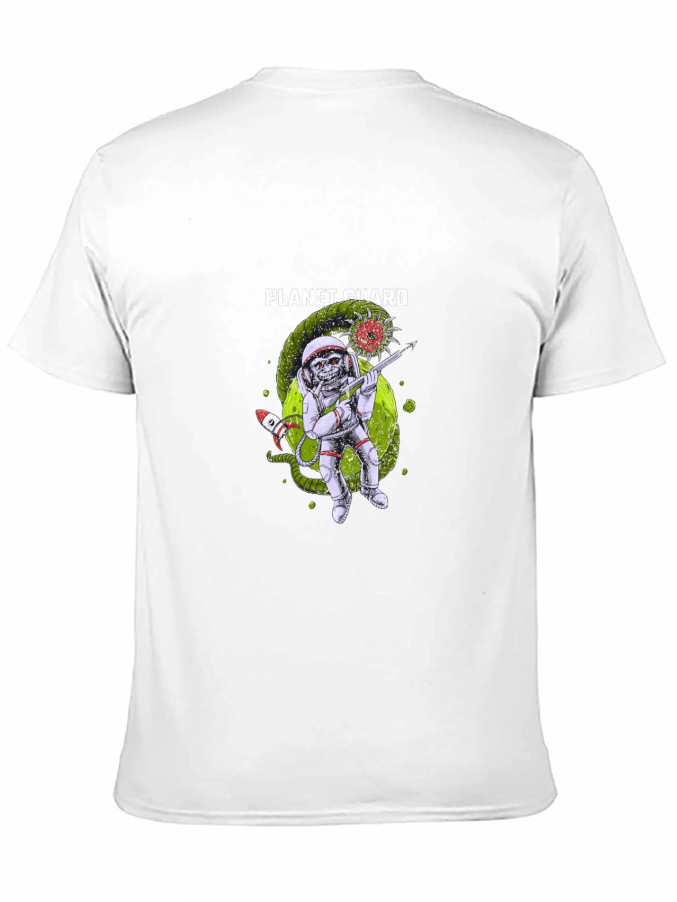 Planet Guard Graphic Tee - Space Defender Style