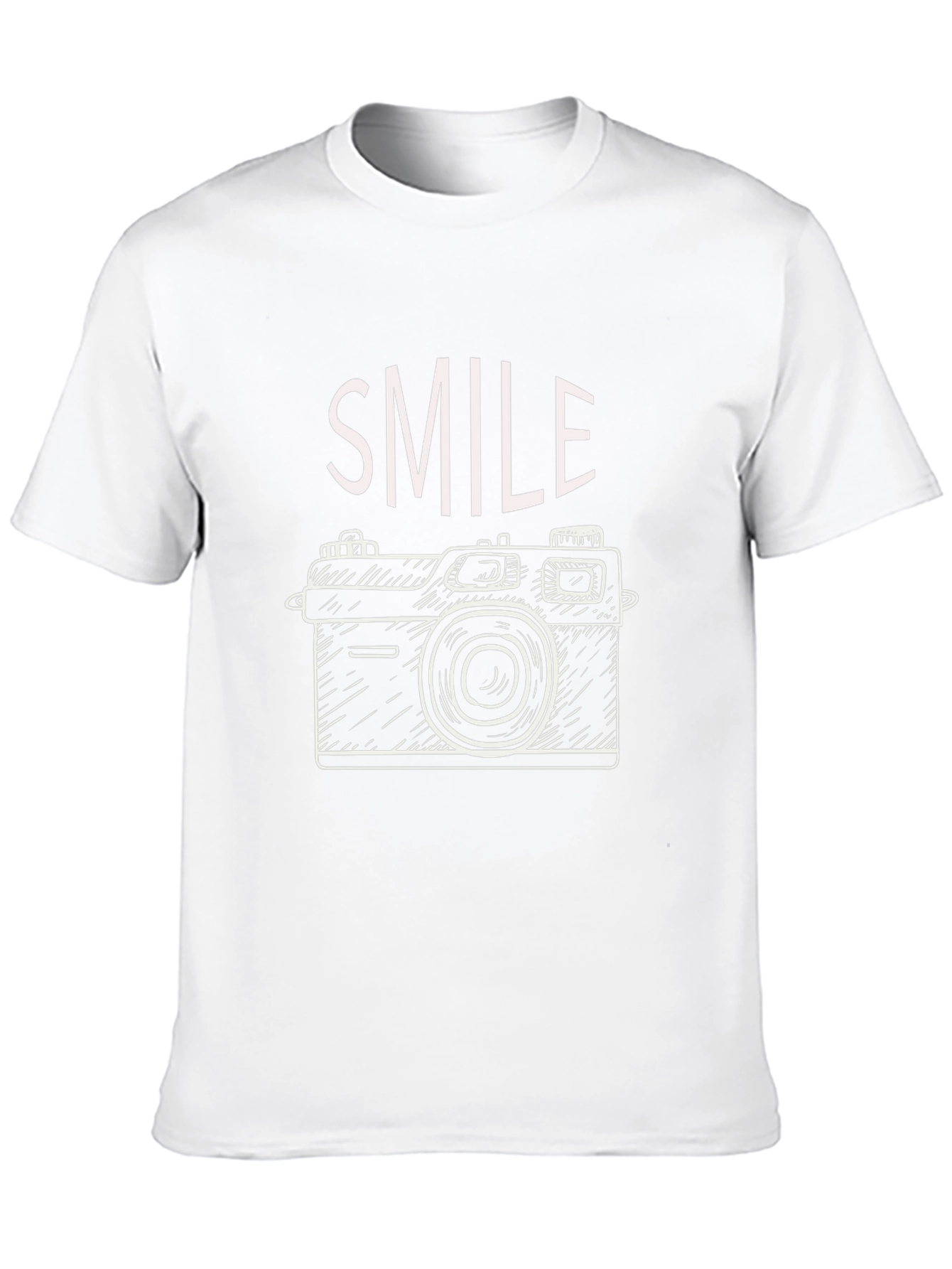 Smile Camera Graphic T-Shirt - Casual Trendy Tee