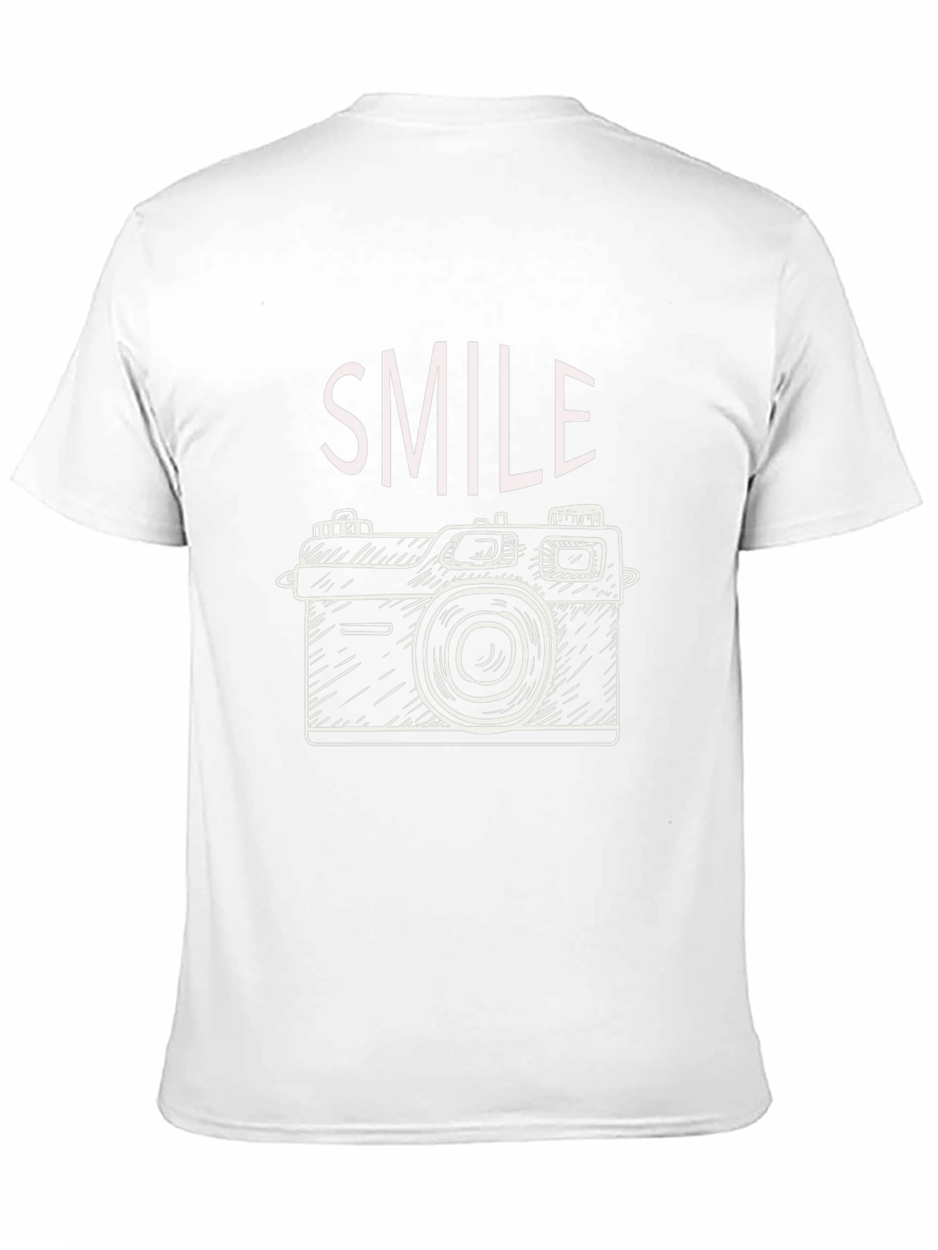 Smile Camera Graphic T-Shirt - Casual Trendy Tee