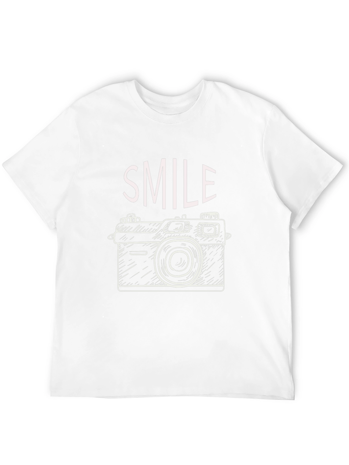 Smile Camera Graphic T-Shirt - Casual Trendy Tee