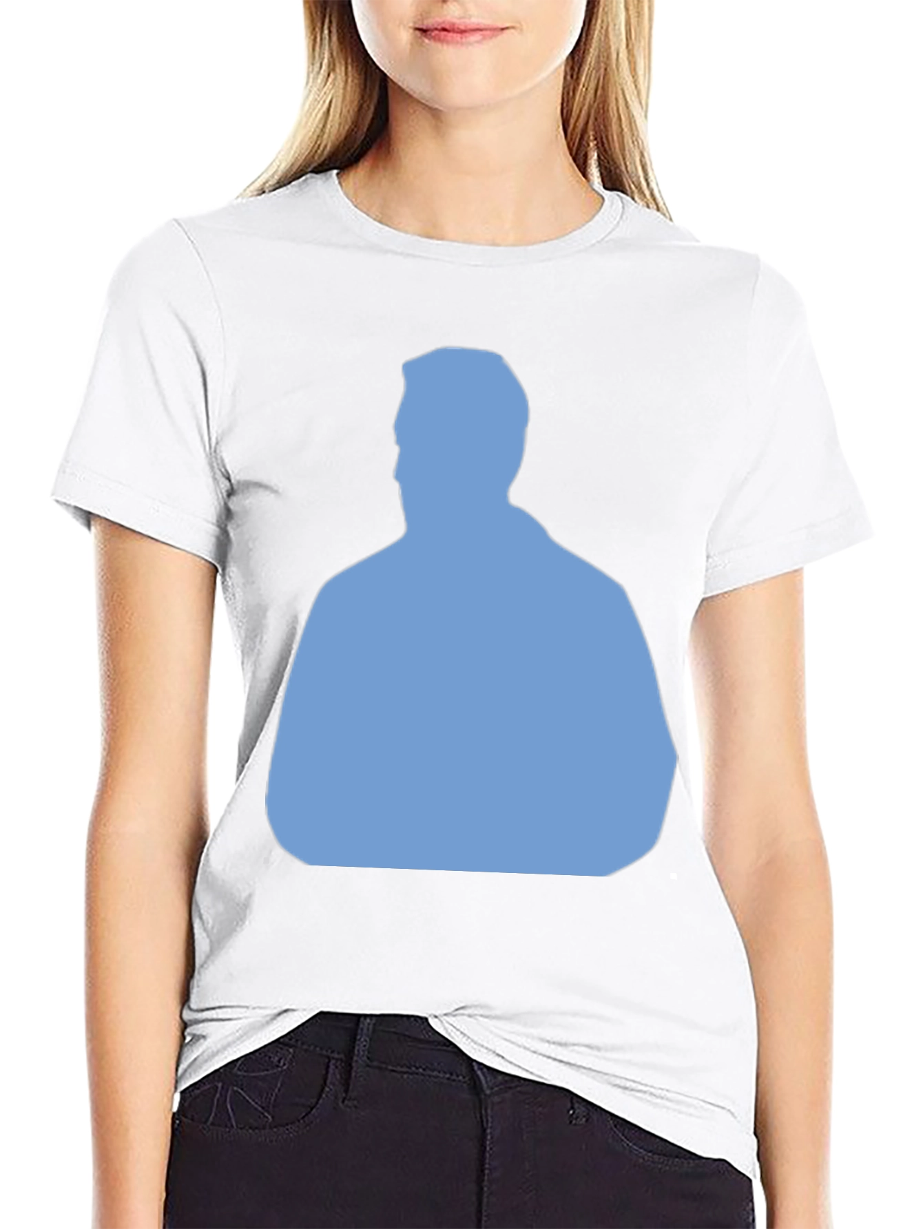 Modern Silhouette Graphic T-Shirt - Black