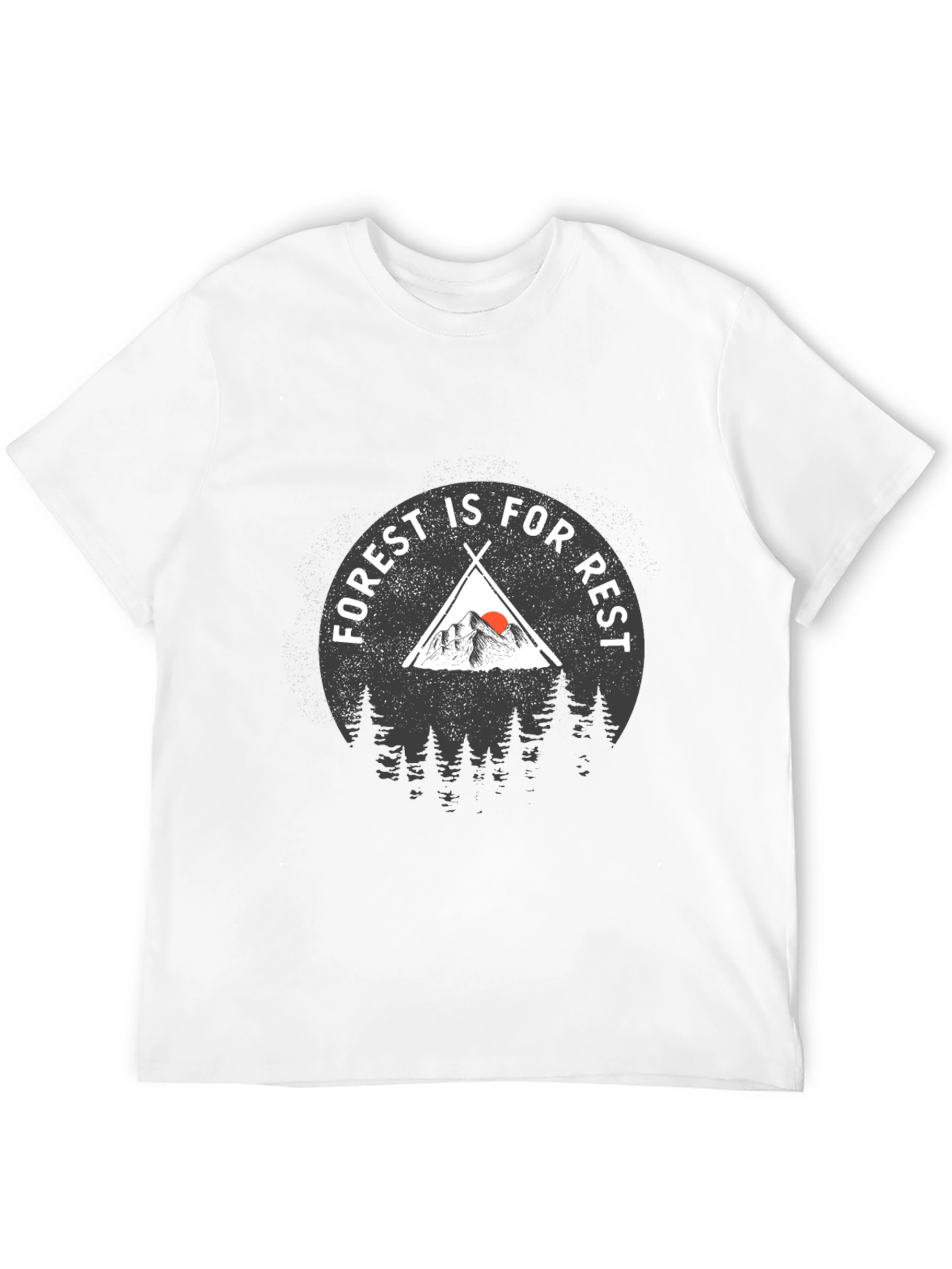 Forest Is For Rest Black Graphic T-Shirt