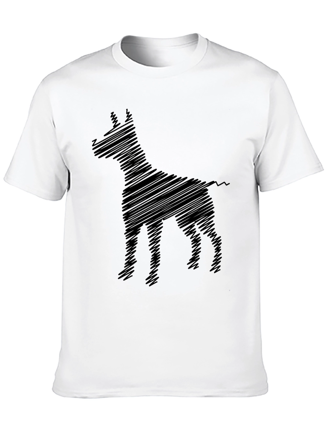 Dog Sketch Tee - Mens Black Graphic T-Shirt