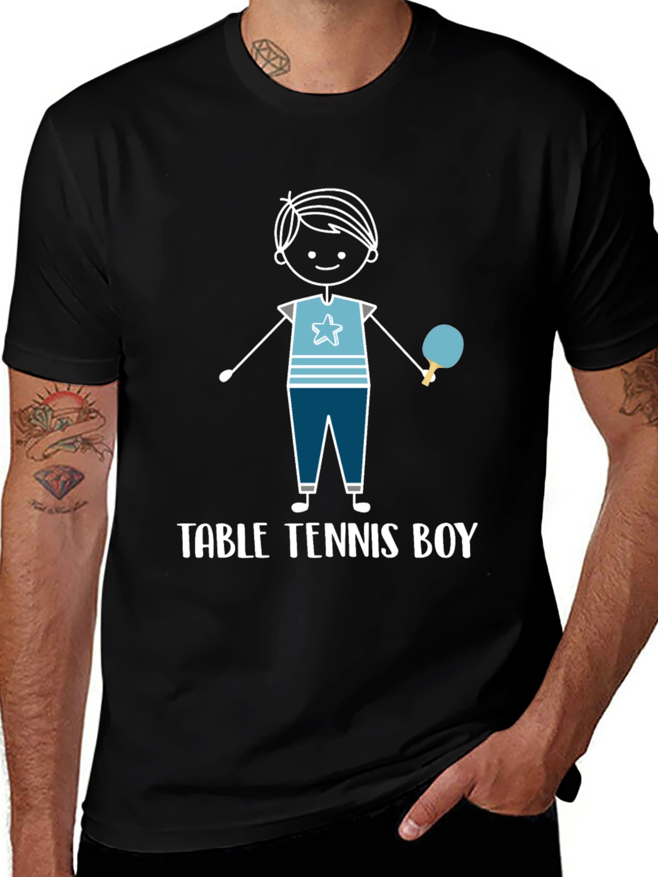 Table Tennis Boy Graphic T-Shirt