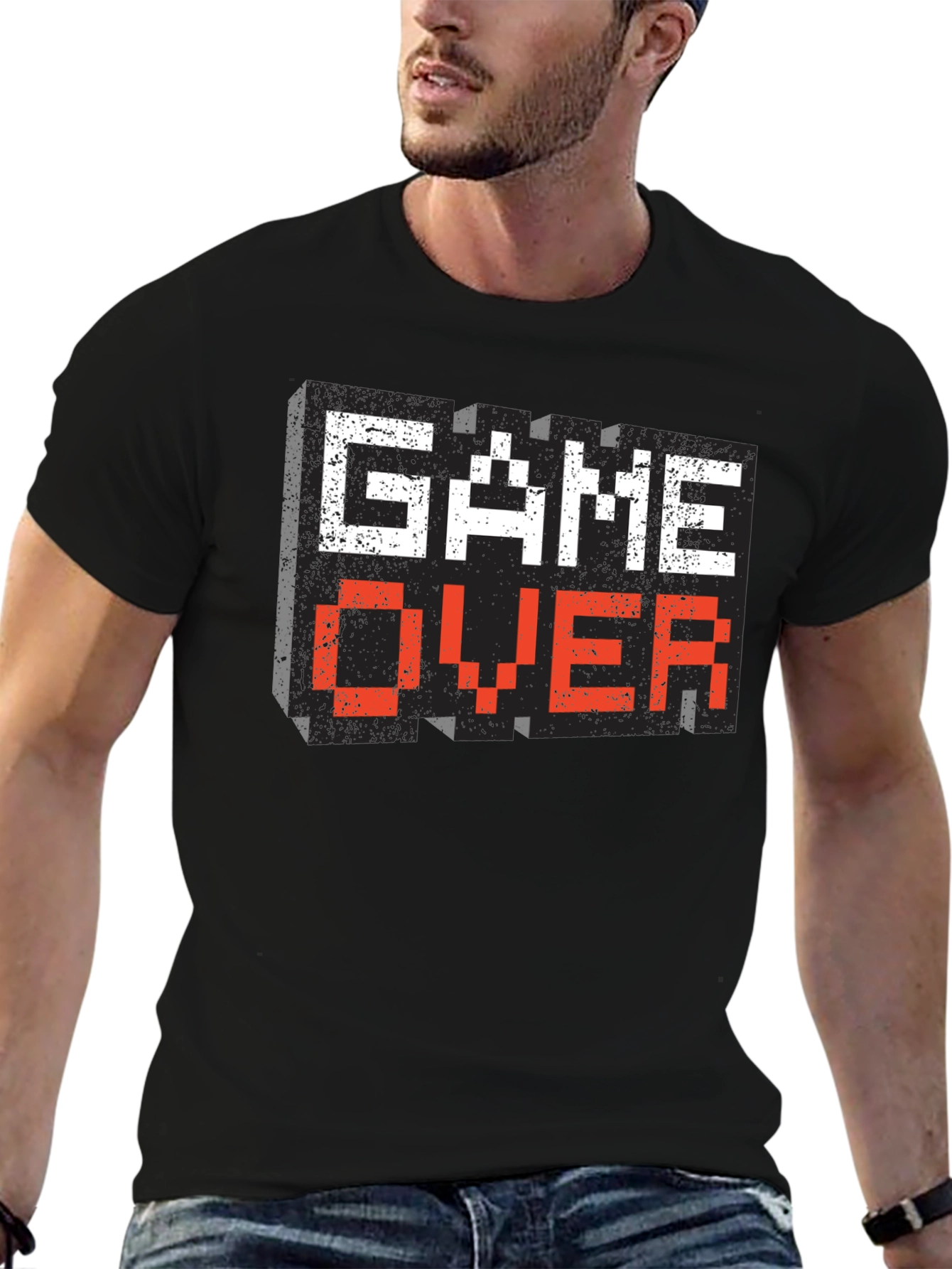 Game Over Pixel Art T-Shirt - Retro Gaming Tee